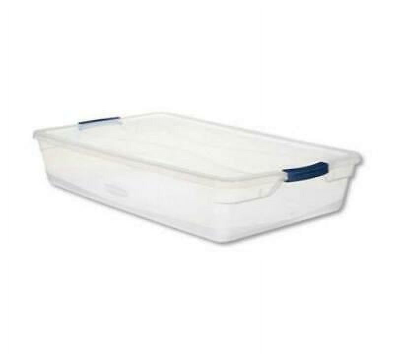 Clear 41 Quart Stackable Latching Storage Tote