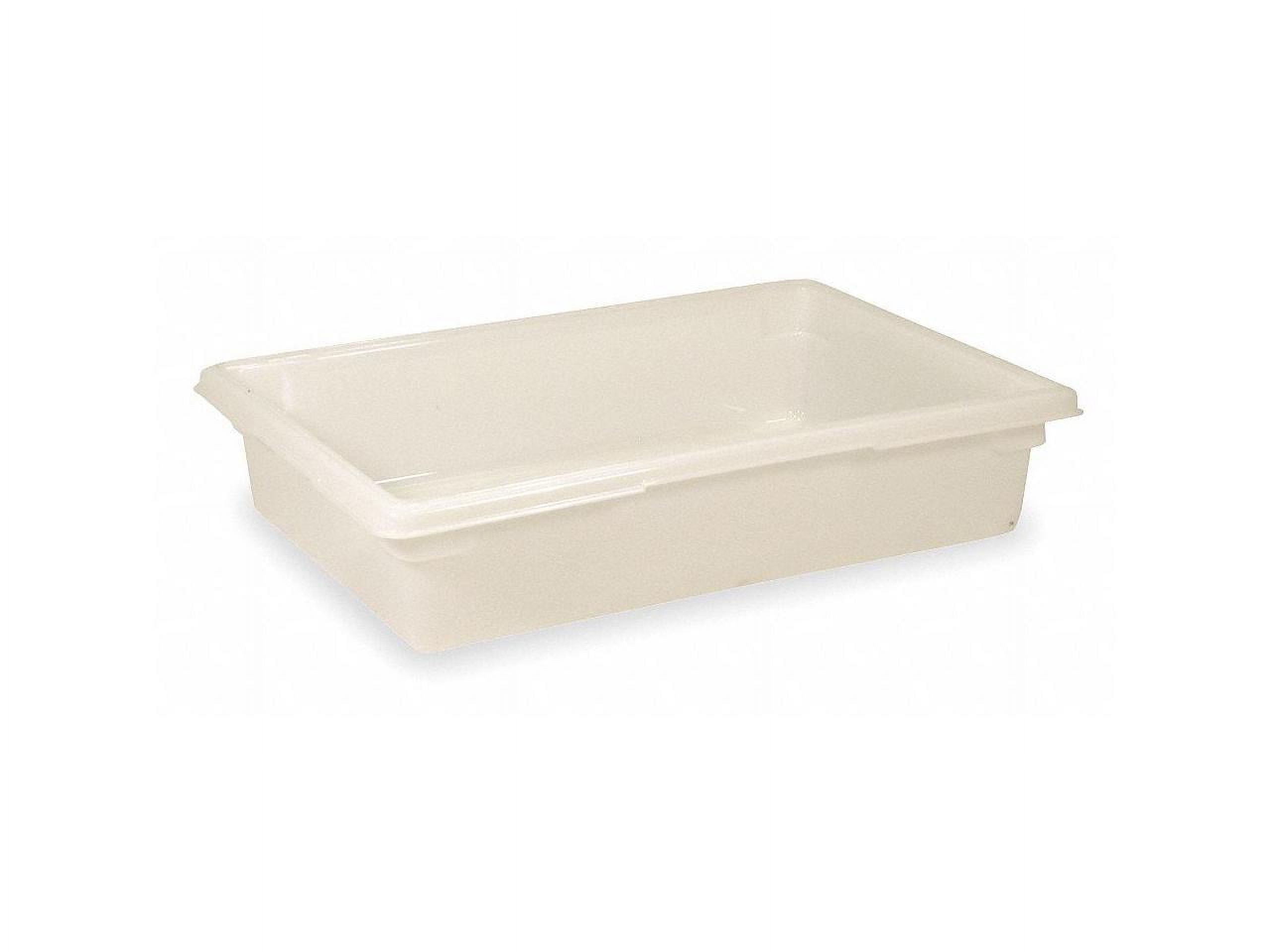 White 8.5 Gallon Plastic Food Storage Tote Box