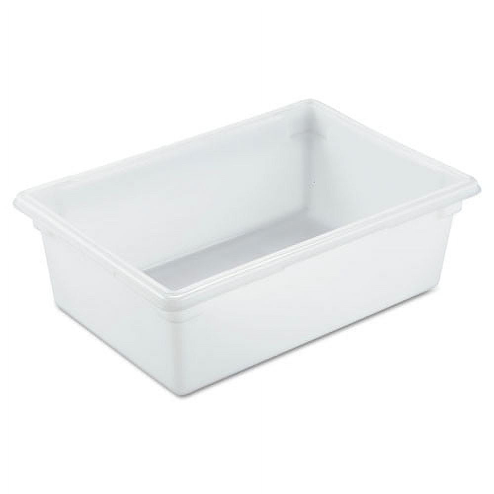 White 12.5 Gallon Plastic Food Storage Box