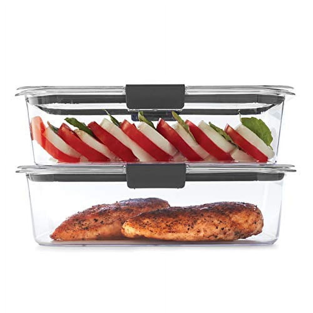 Clear BPA-Free Plastic Meal Prep Storage Set with Lids