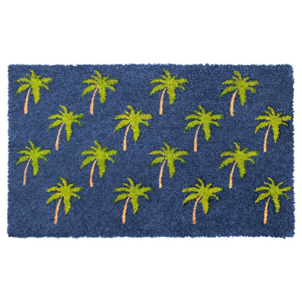 Tropical Palm Coir 18" x 30" Outdoor Welcome Doormat