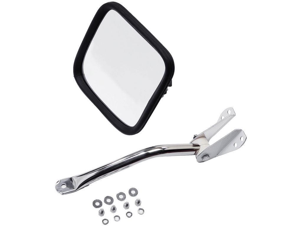 Stainless Steel Jeep CJ Replacement Side Mirror Kit