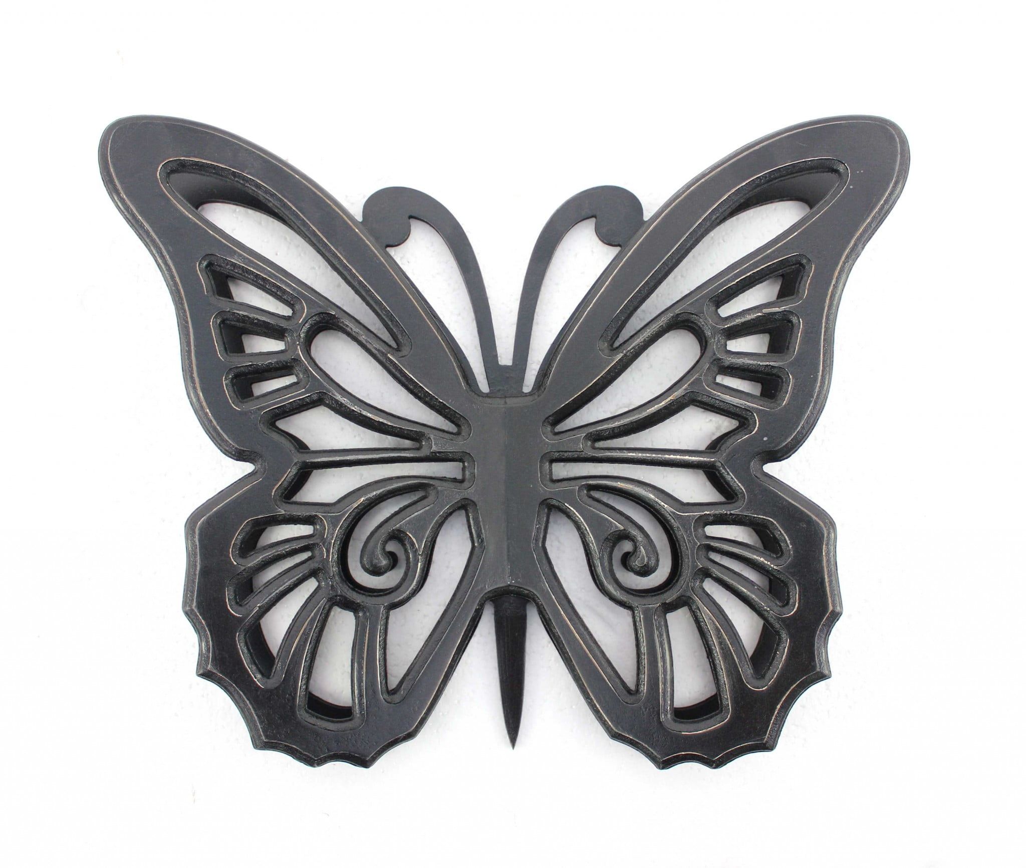 Black Rustic Butterfly Wooden Wall Decor