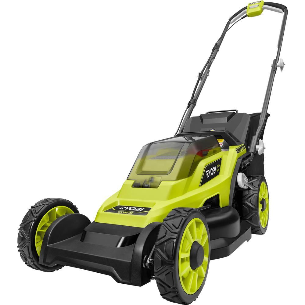 Ryobi 18V Lime Green Cordless Battery Push Lawn Mower