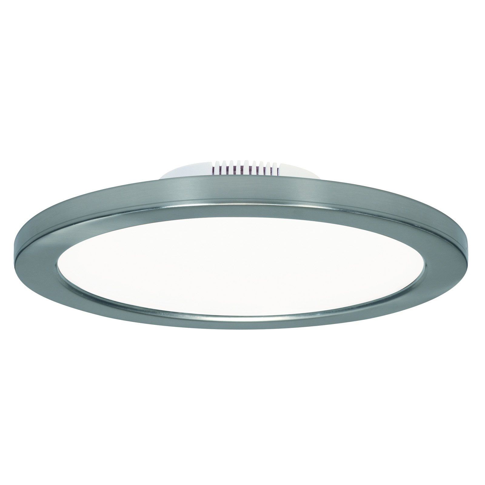 Polished Nickel 7-Inch Round LED Flush Mount Light