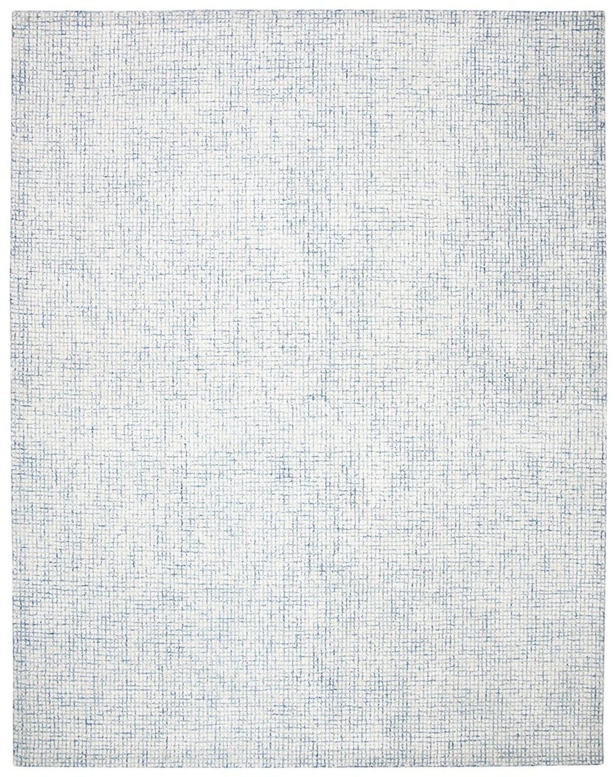 Ivory Abstract Hand-Tufted Wool & Viscose 10' x 14' Area Rug