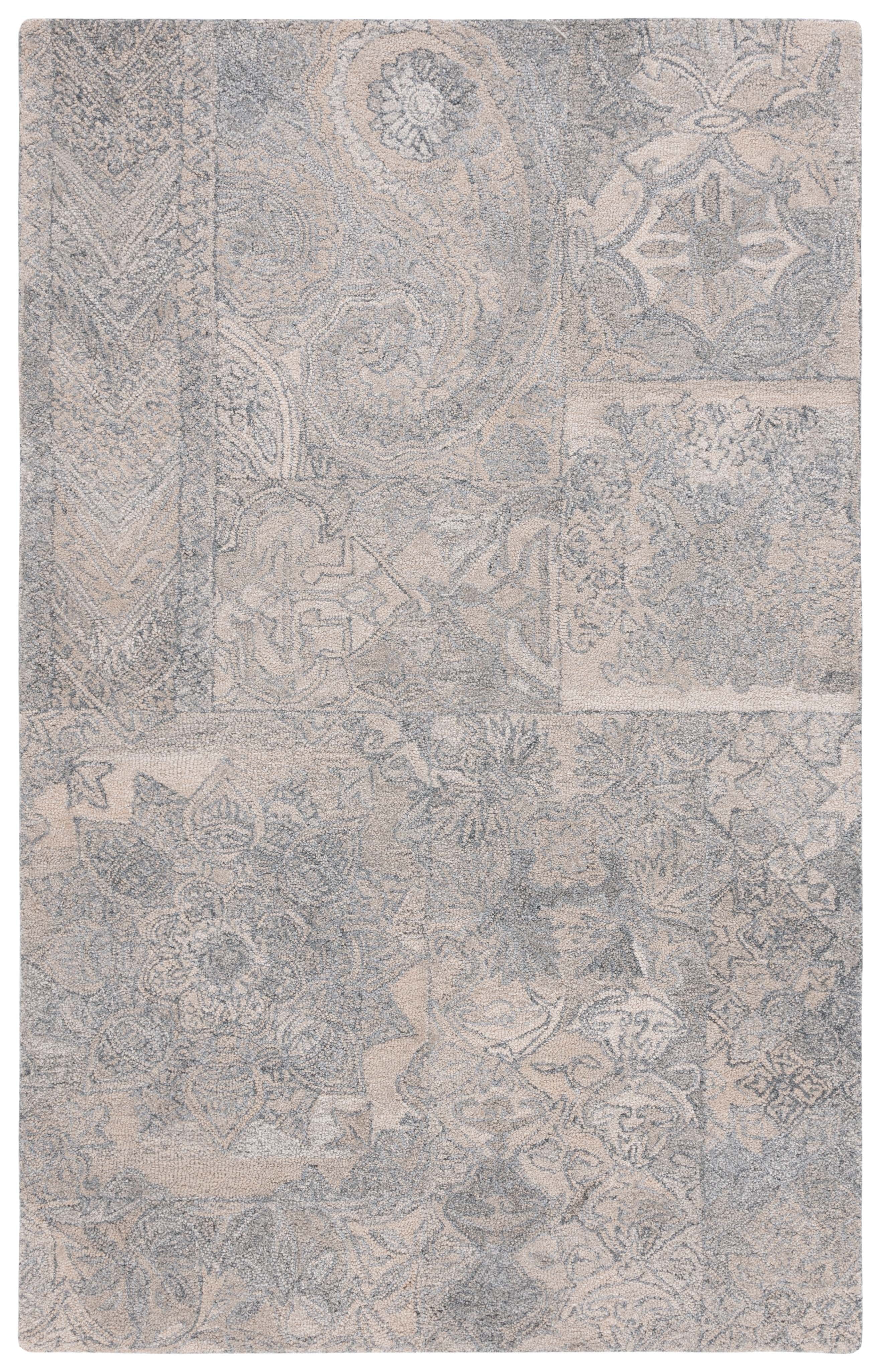 SAFAVIEH Abstract Gloria Geometric Area Rug, Beige/Gray, 3' x 5'