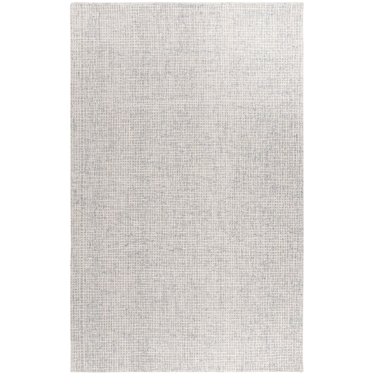 Handmade Tufted Abstract Wool & Viscose Rug, Blue, 10' x 14'