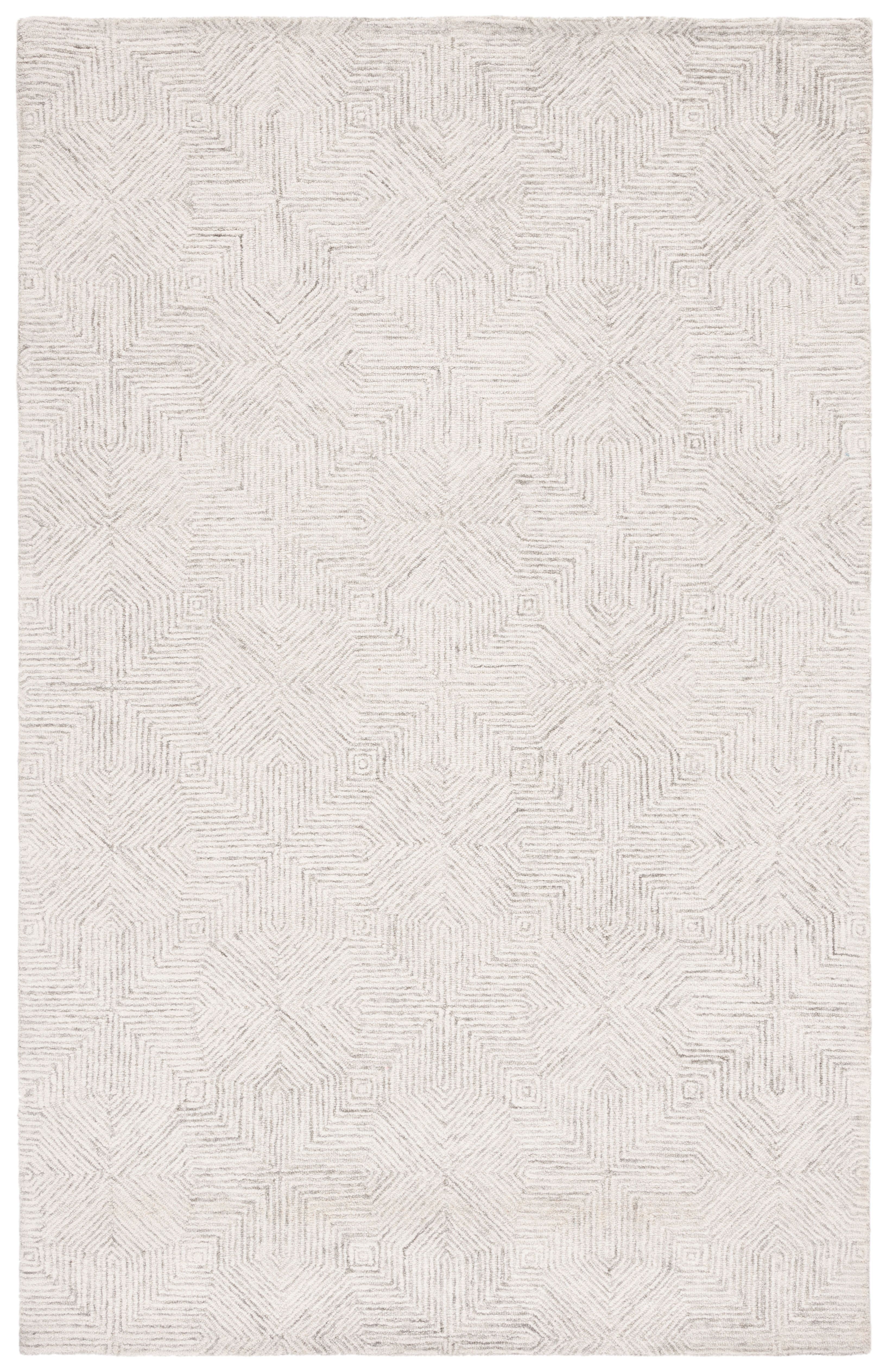 SAFAVIEH Abstract Malvina Geometric Area Rug, Grey/Ivory, 4' x 6'