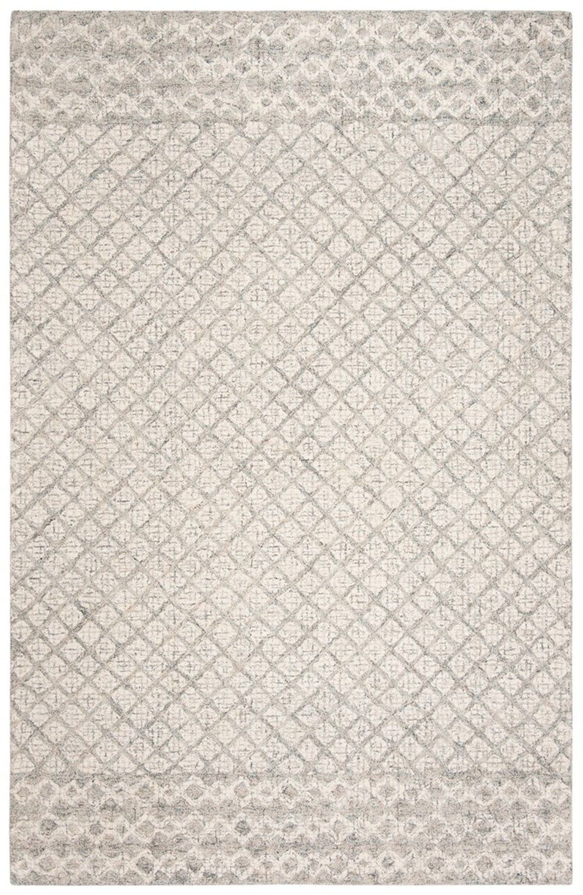 SAFAVIEH Abstract Ryder Geometric Area Rug, Ivory/Grey, 10' x 14'