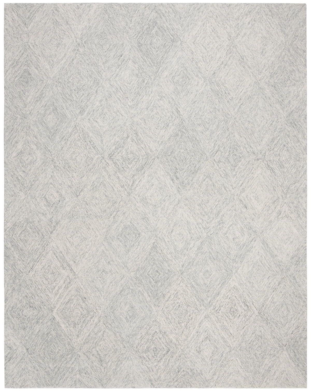 Gray Abstract Handmade Tufted Wool 9' x 12' Area Rug