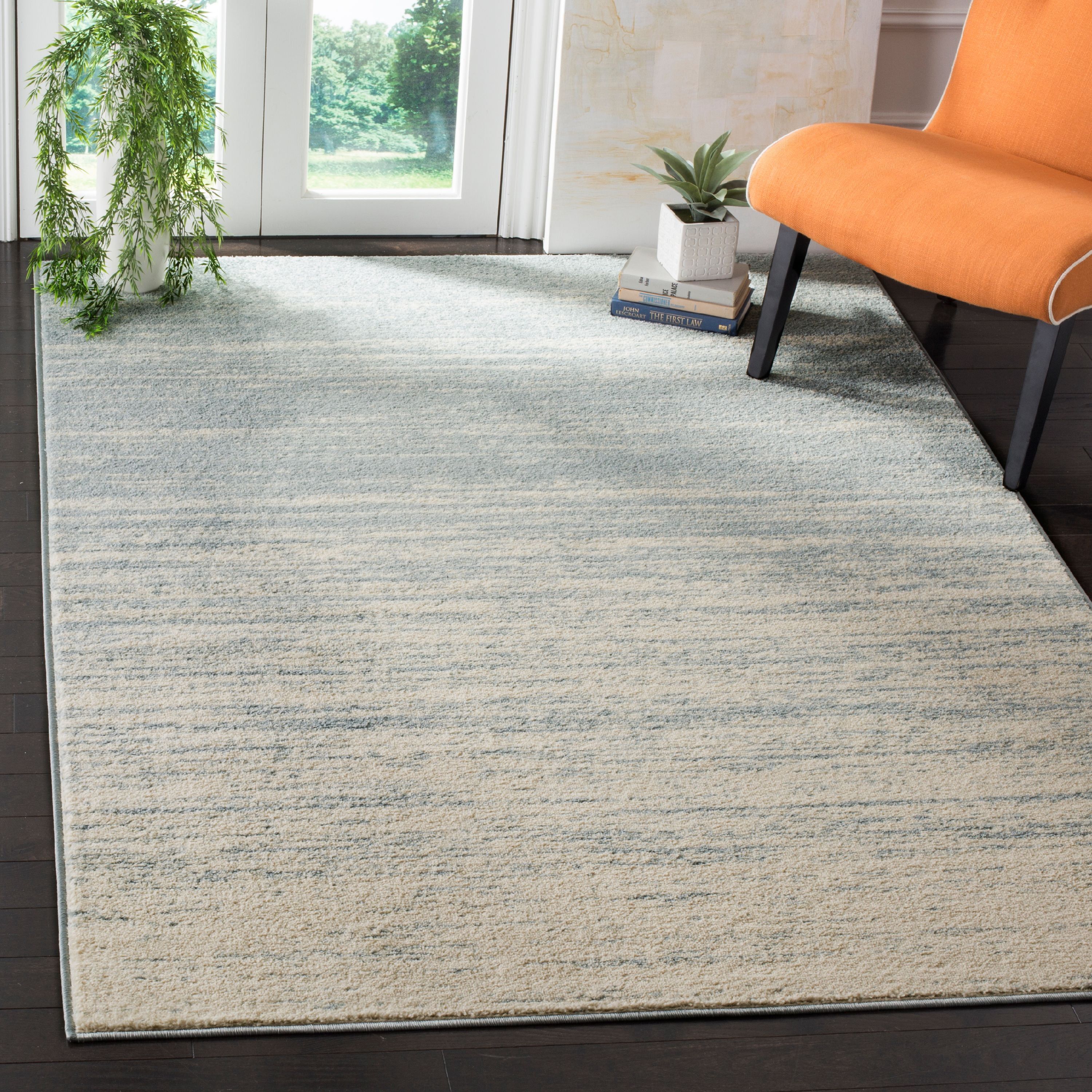 SAFAVIEH Adirondack Esmond Abstract Area Rug, Slate/Cream, 4' x 6'