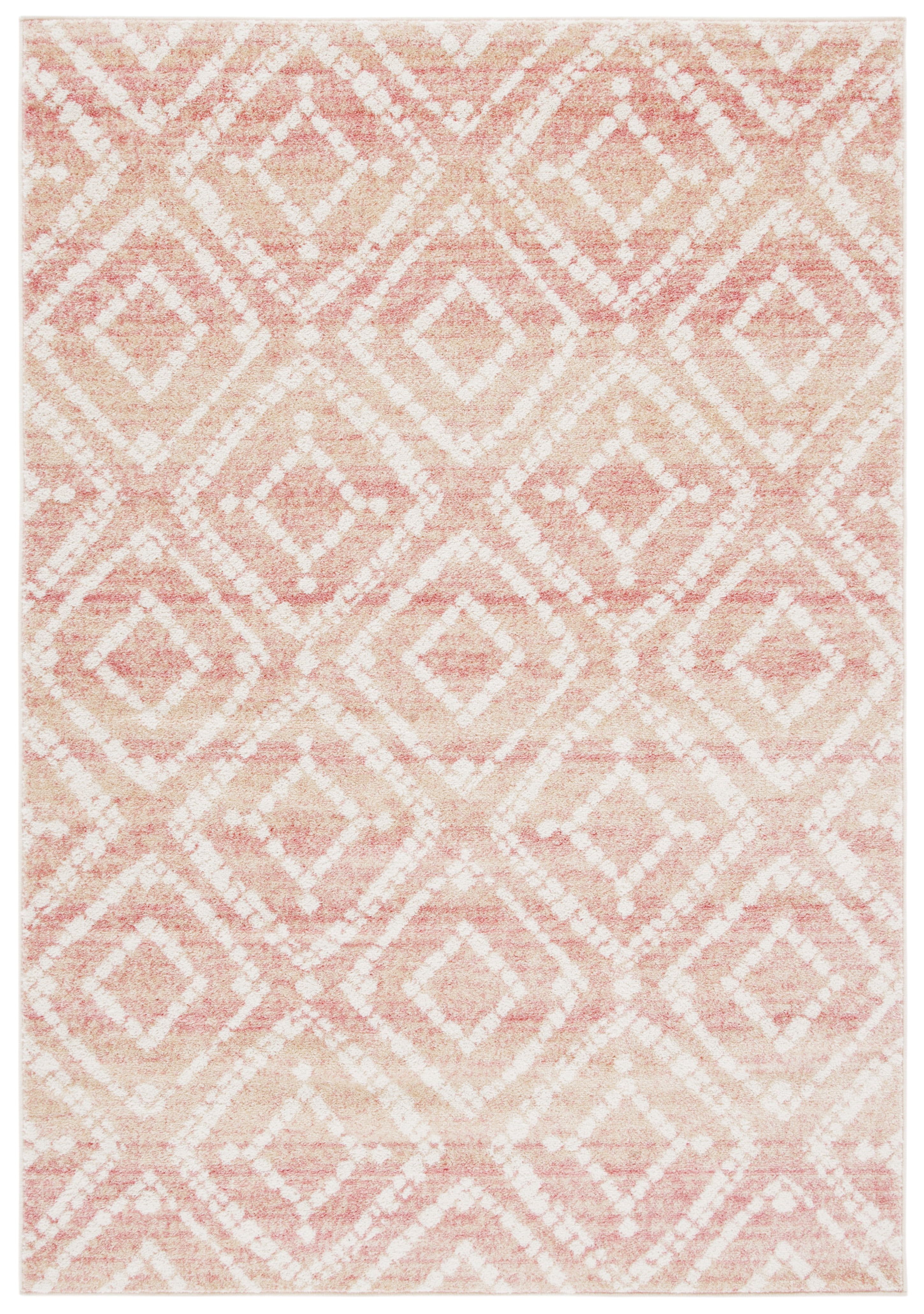 SAFAVIEH Adirondack Lecia Geometric Area Rug, Rose/Gold, 5'1" x 7'6"