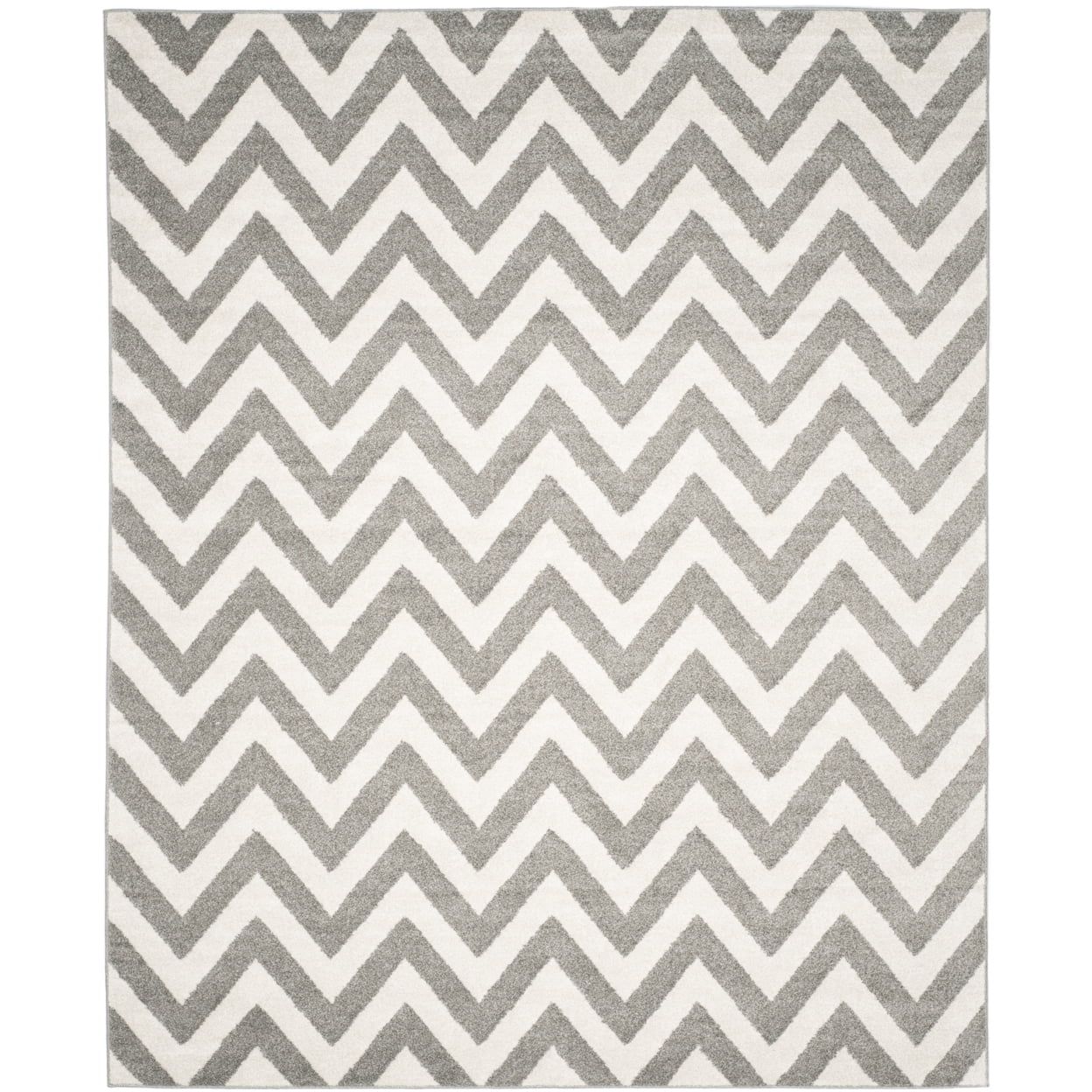 Reversible Dark Grey and Beige Wool Cotton Area Rug, 10' x 14'