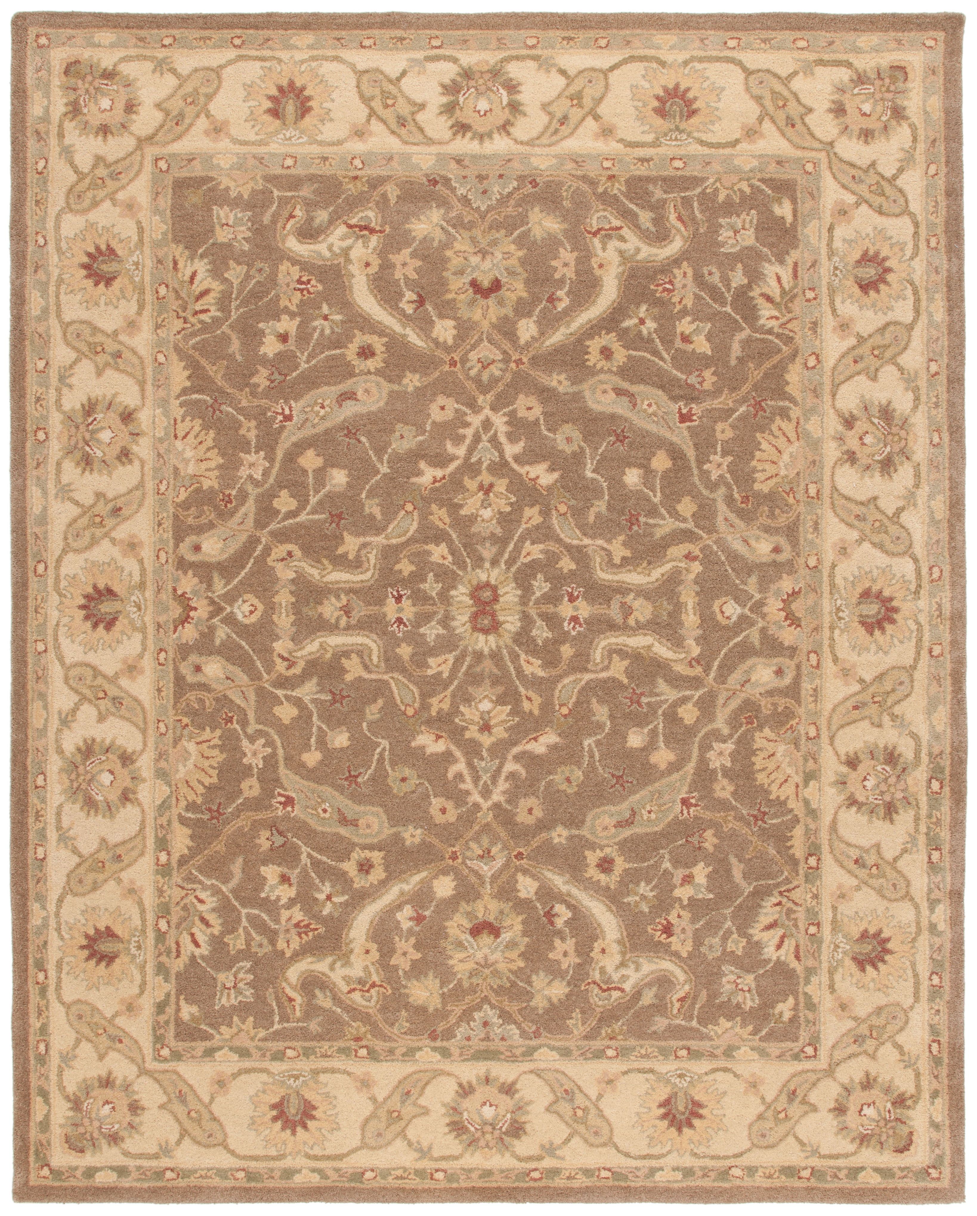 Hand-Tufted Heirloom Brown & Gold Wool Accent Rug