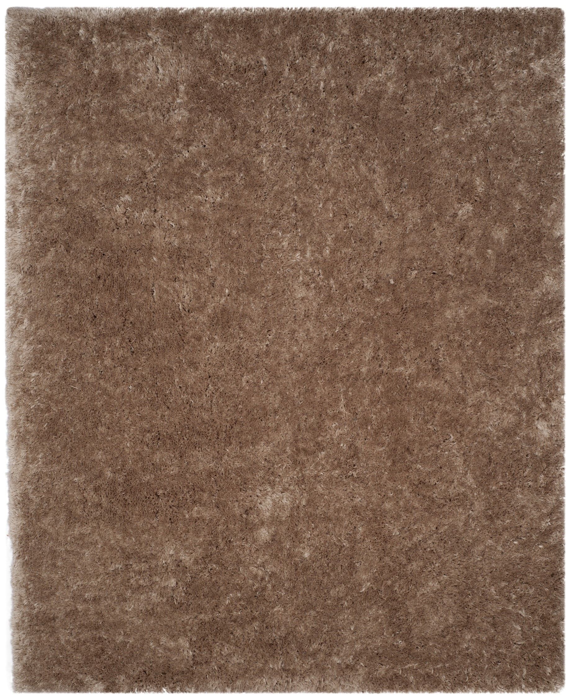 Ivory Taupe Hand-Tufted Shag Sheepskin 5' x 7' Rug