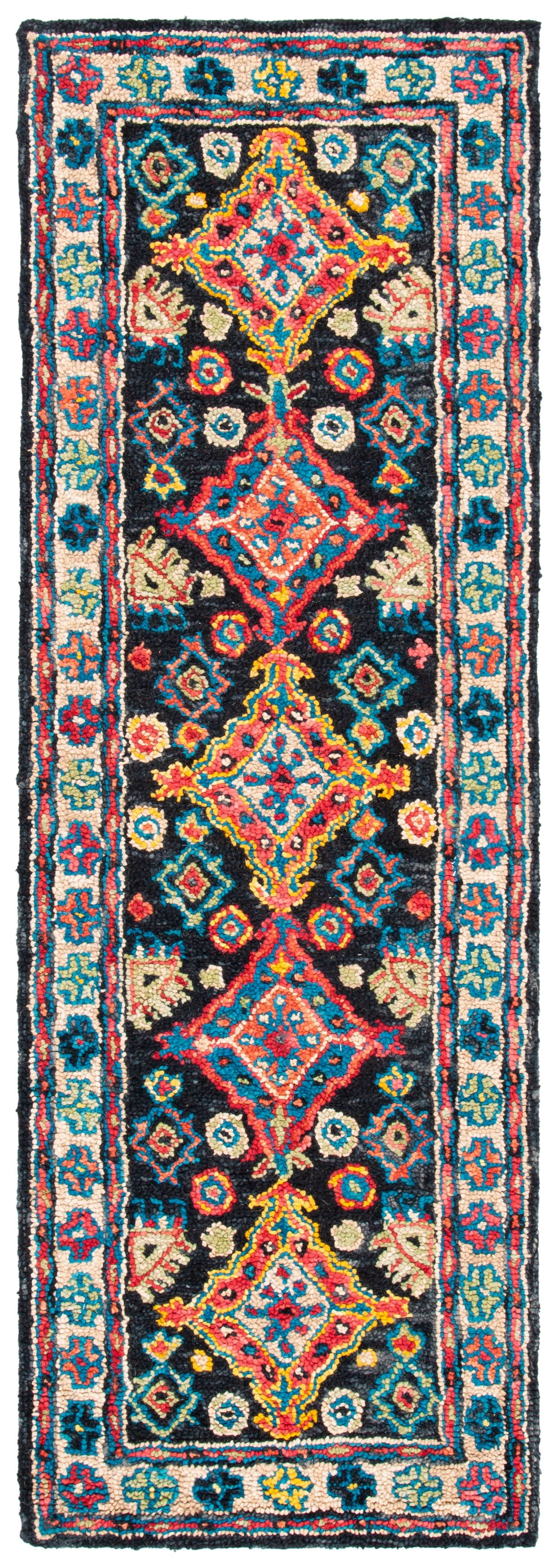 Aspen Chic Hand-Tufted Blue Wool Runner Rug - 2' 3" x 7'
