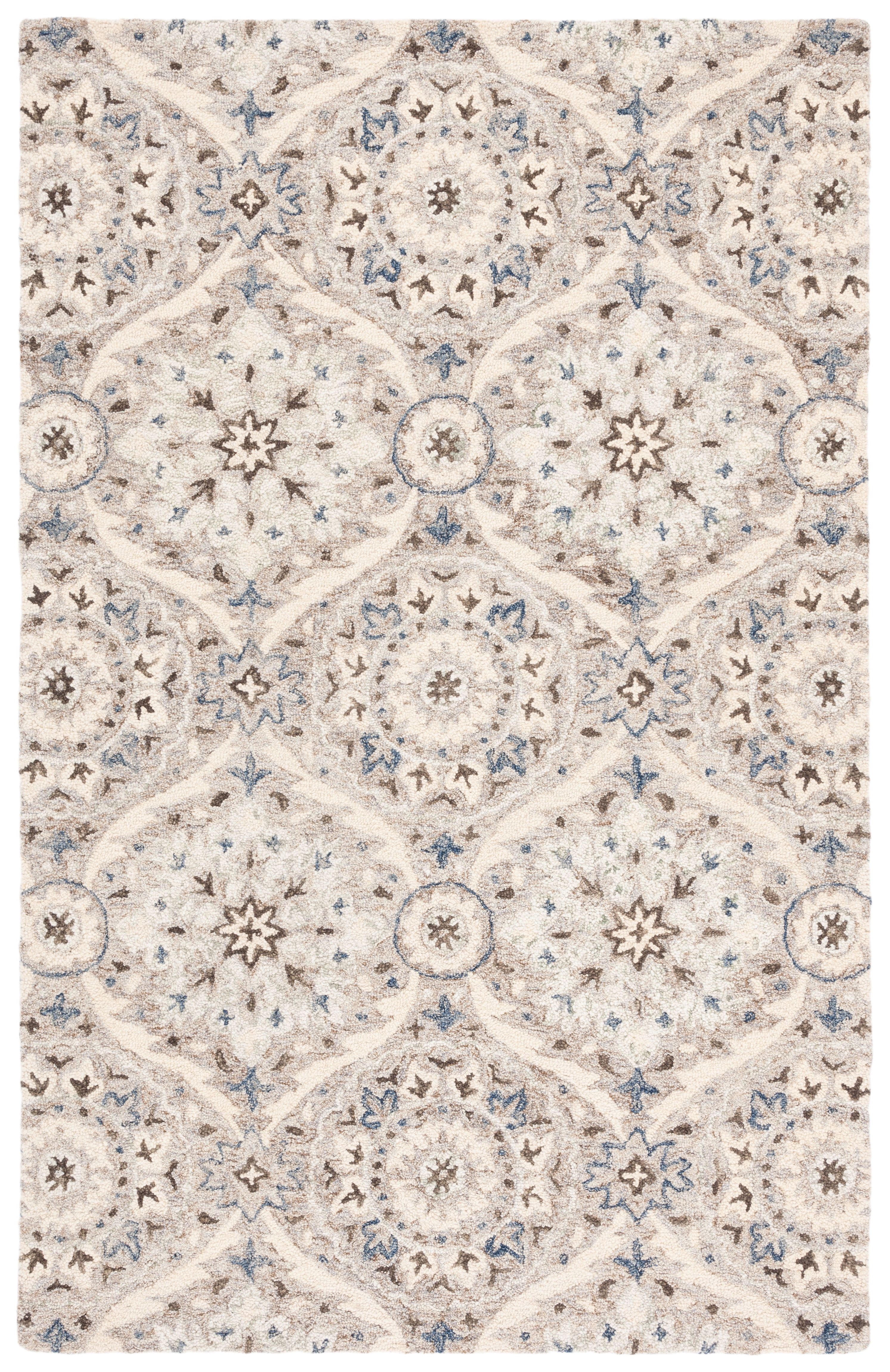 Hand-tufted Chic Gray Wool Rectangular Accent Rug