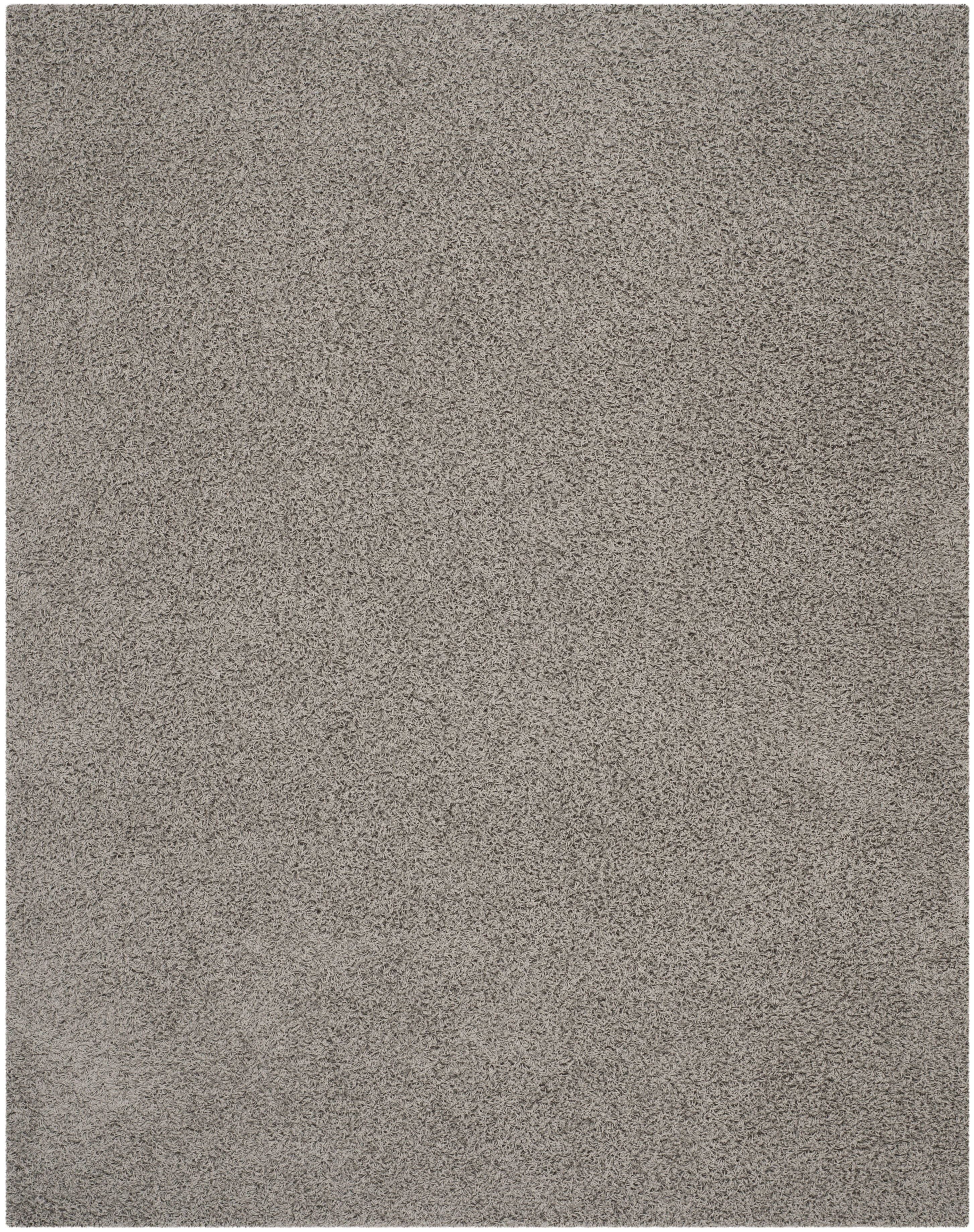 Athens Light Gray 10' x 14' Shag Synthetic Area Rug