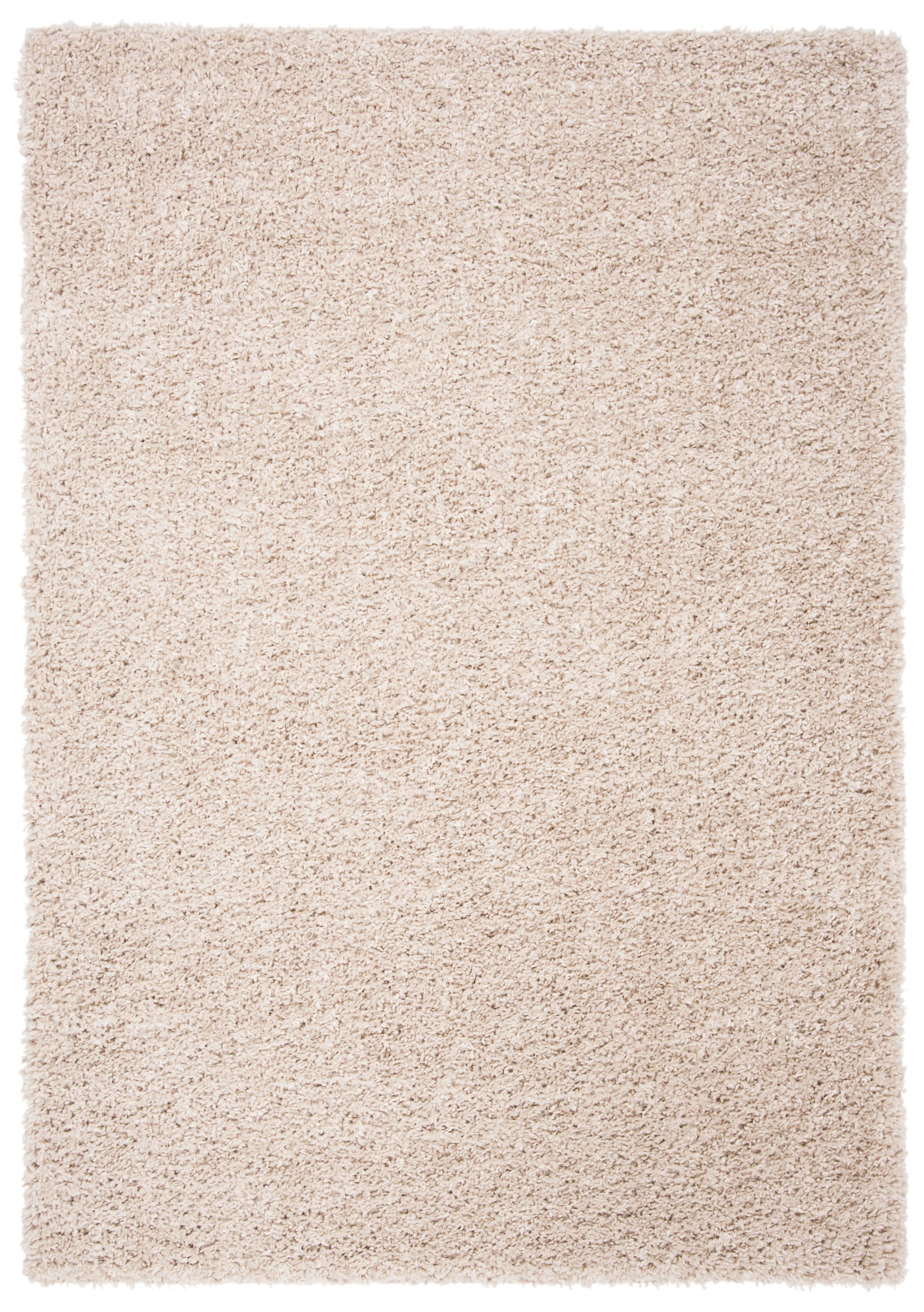 Beige 3' x 5' Non-slip Synthetic Shag Area Rug