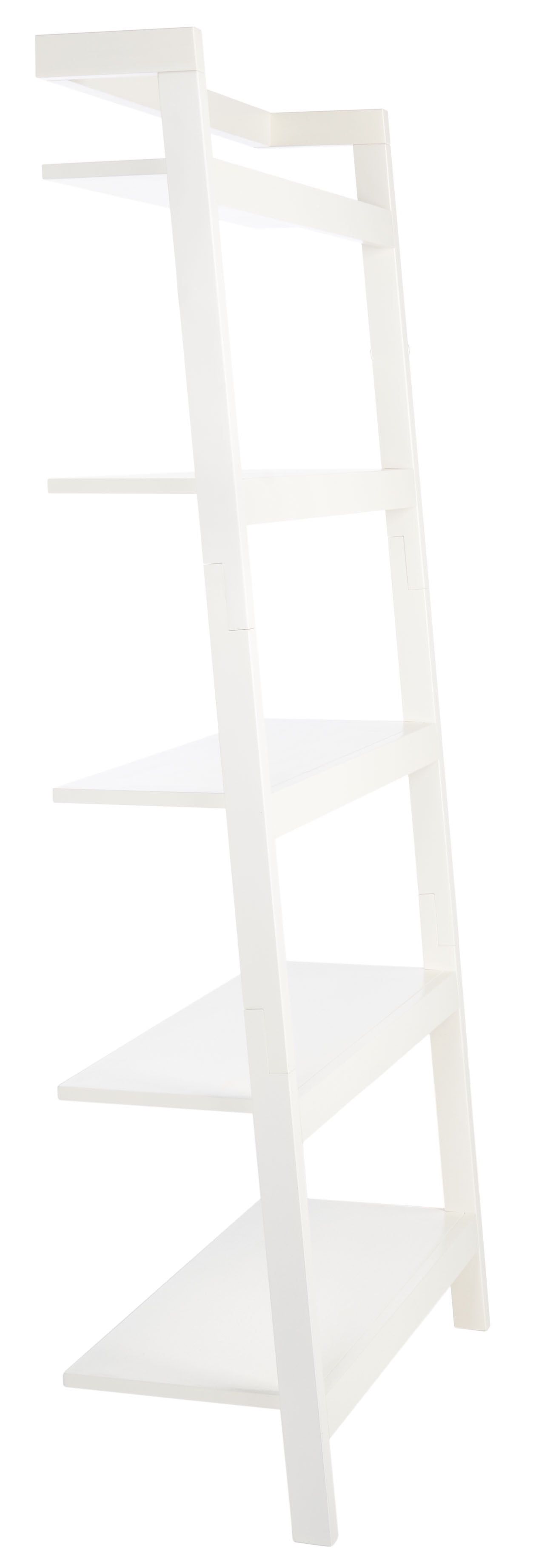 White 5-Tier Ladder Baker's Rack with Streamlined Frame