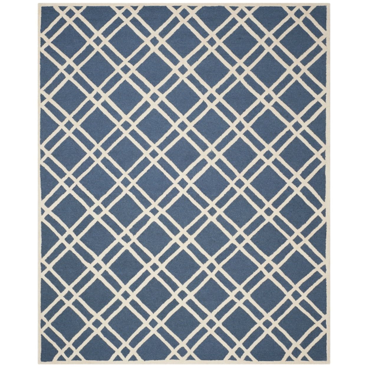 Ivory Elegance Hand-Tufted Wool Rectangular Rug, 2'6" x 4'