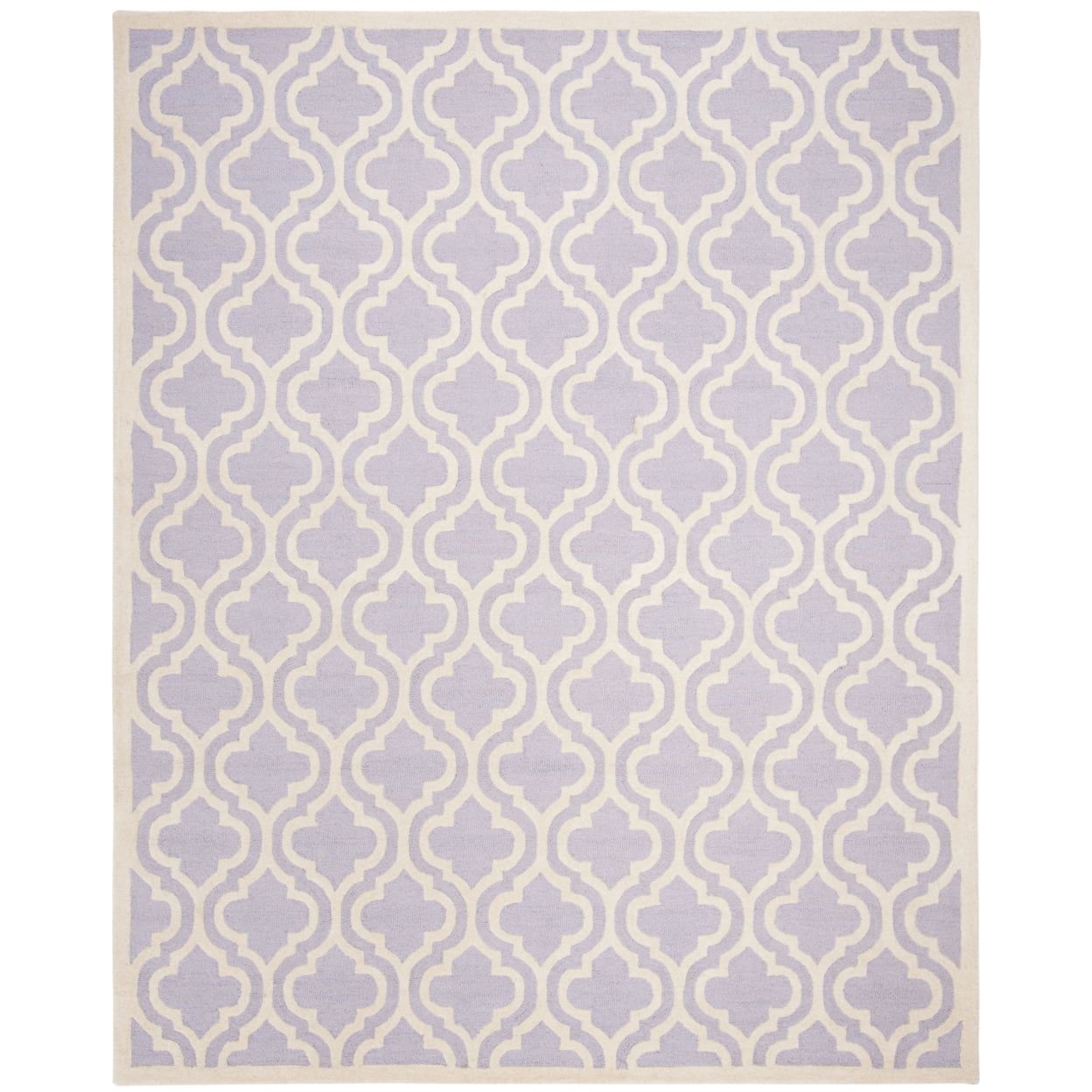 Ivory Elegance 9' x 12' Hand-Tufted Wool Area Rug