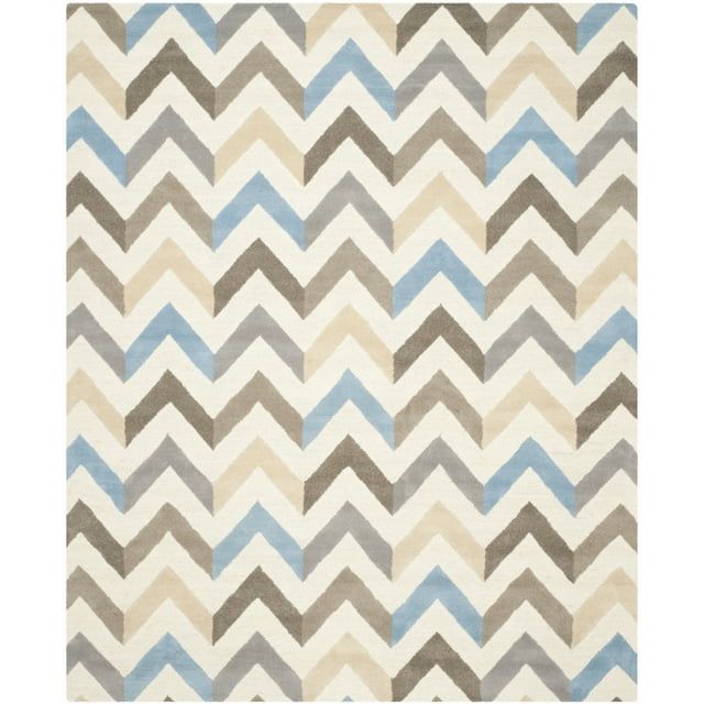 Ivory Elegance 8' x 10' Hand-Tufted Wool Area Rug