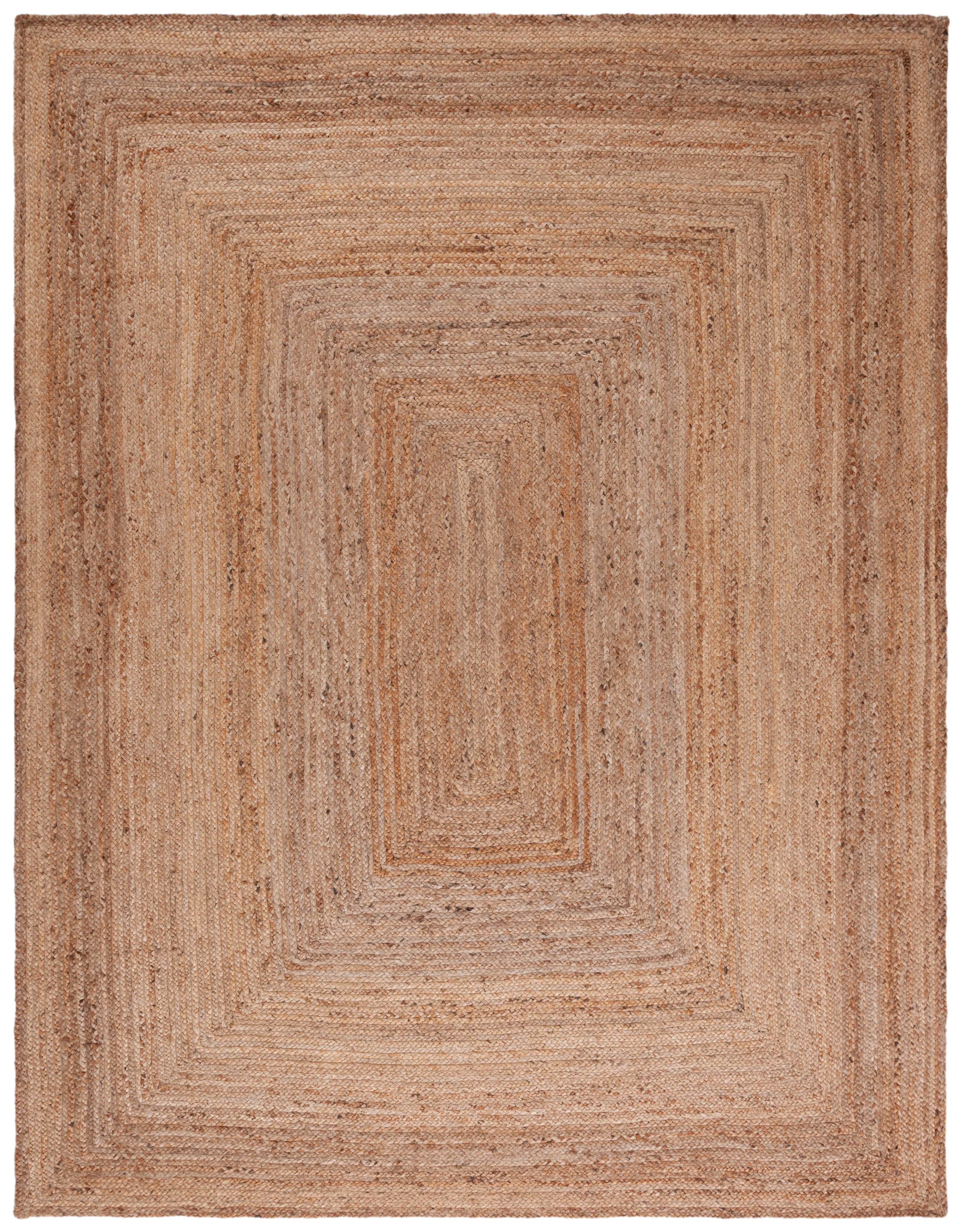 Natural Jute 12' x 18' Geometric Flat Woven Handmade Area Rug