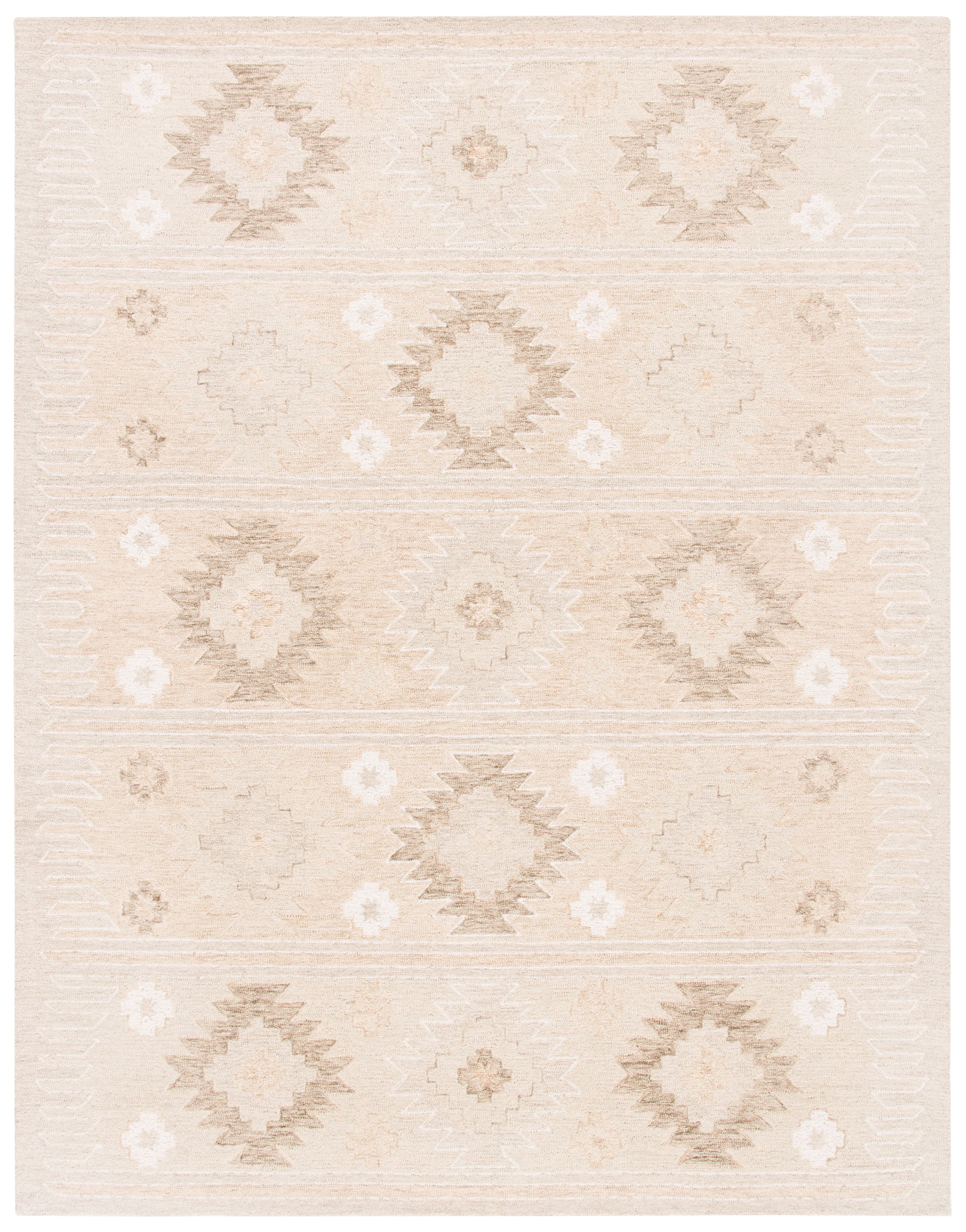 Capri Beige Hand-Tufted Wool 9' x 12' Area Rug