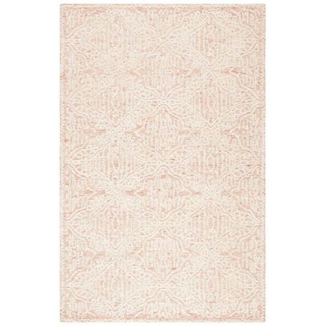 Ivory Hand-Tufted Wool 9' x 12' Rectangular Rug