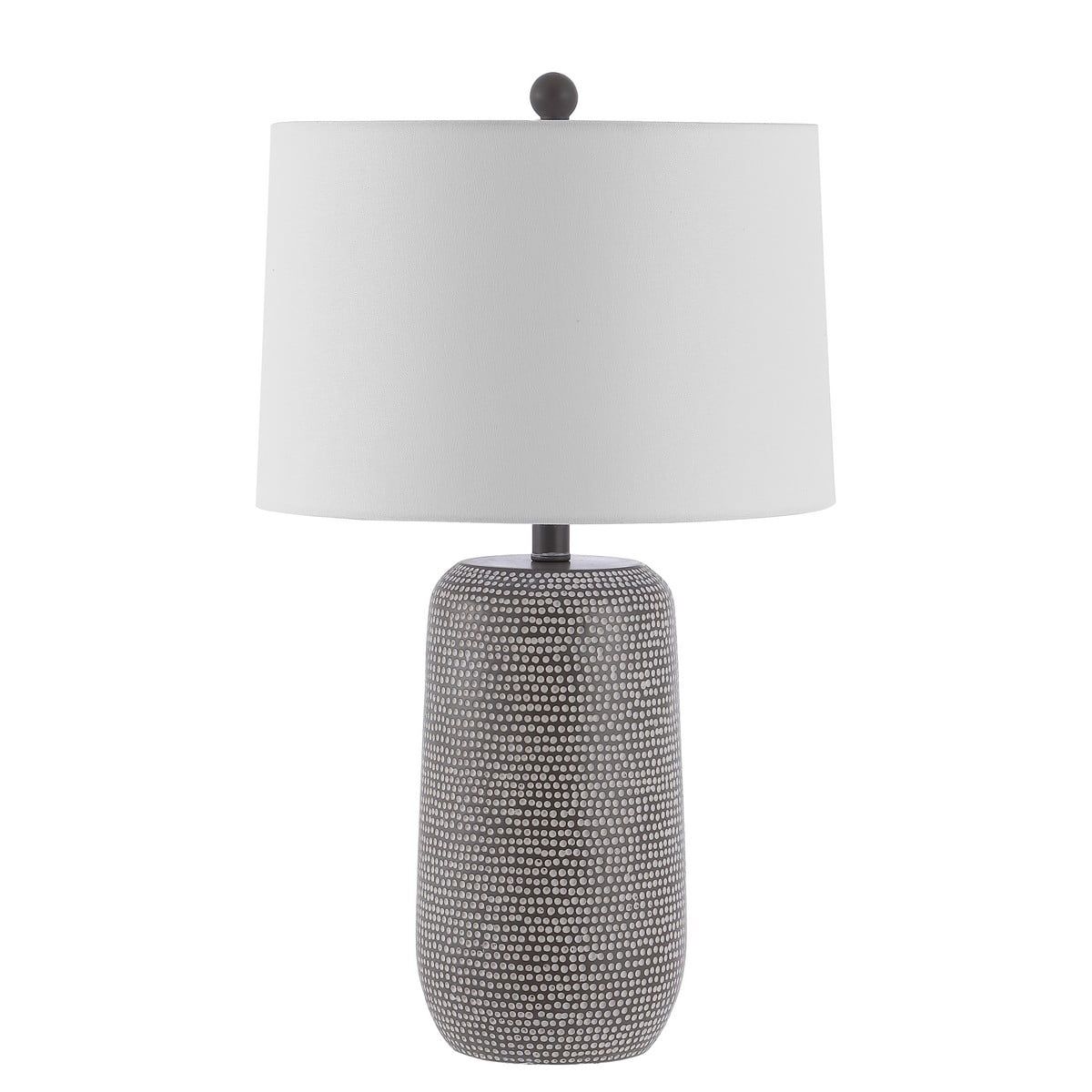 Celvin 26" White and Gray Ceramic Table Lamp