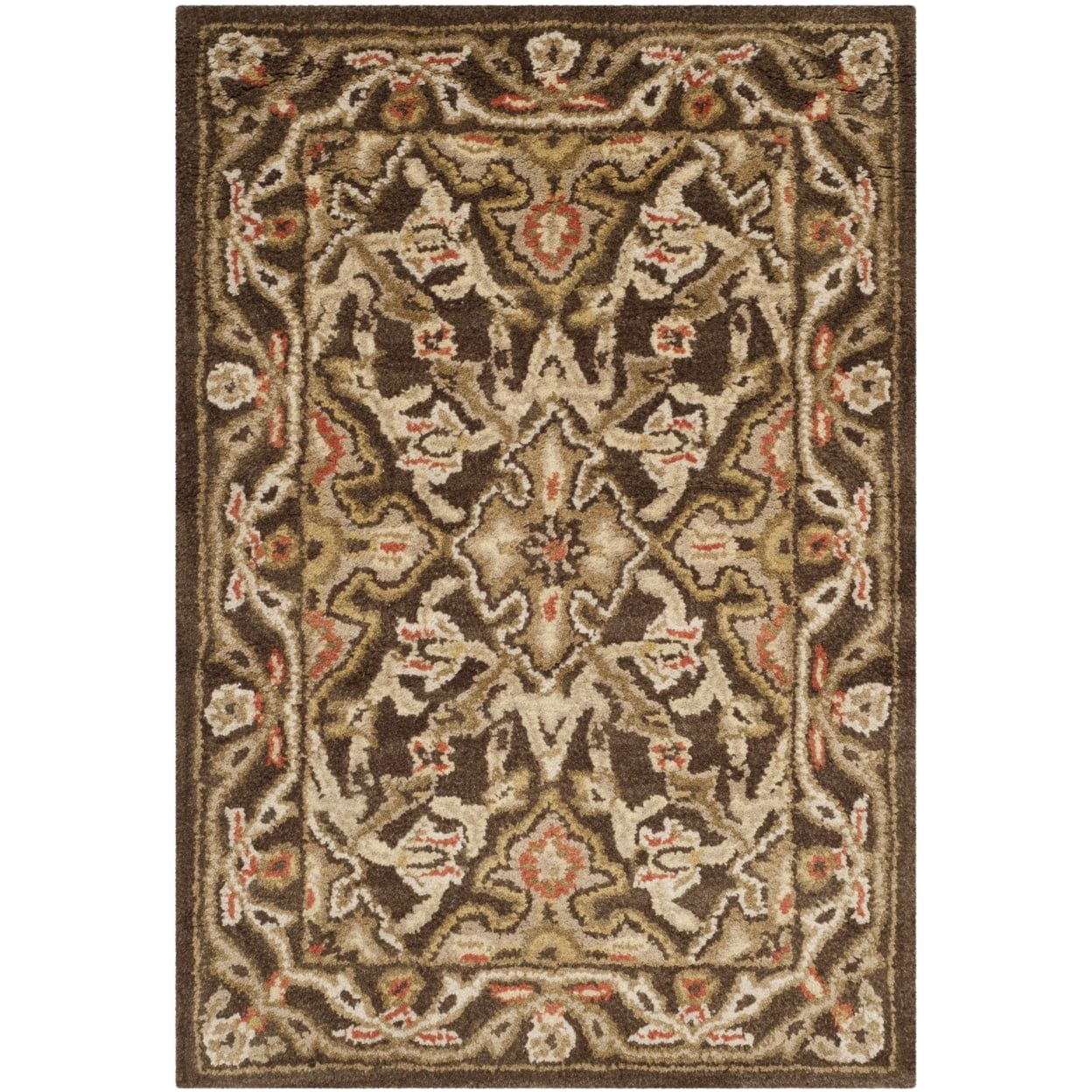 Hand-Tufted Multicolor Floral Wool 2' x 3' Area Rug