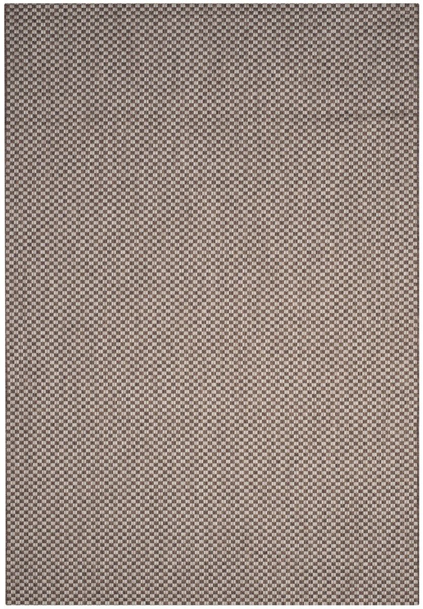 Subtle Elegance Light Brown & Light Grey Synthetic Rectangular Area Rug