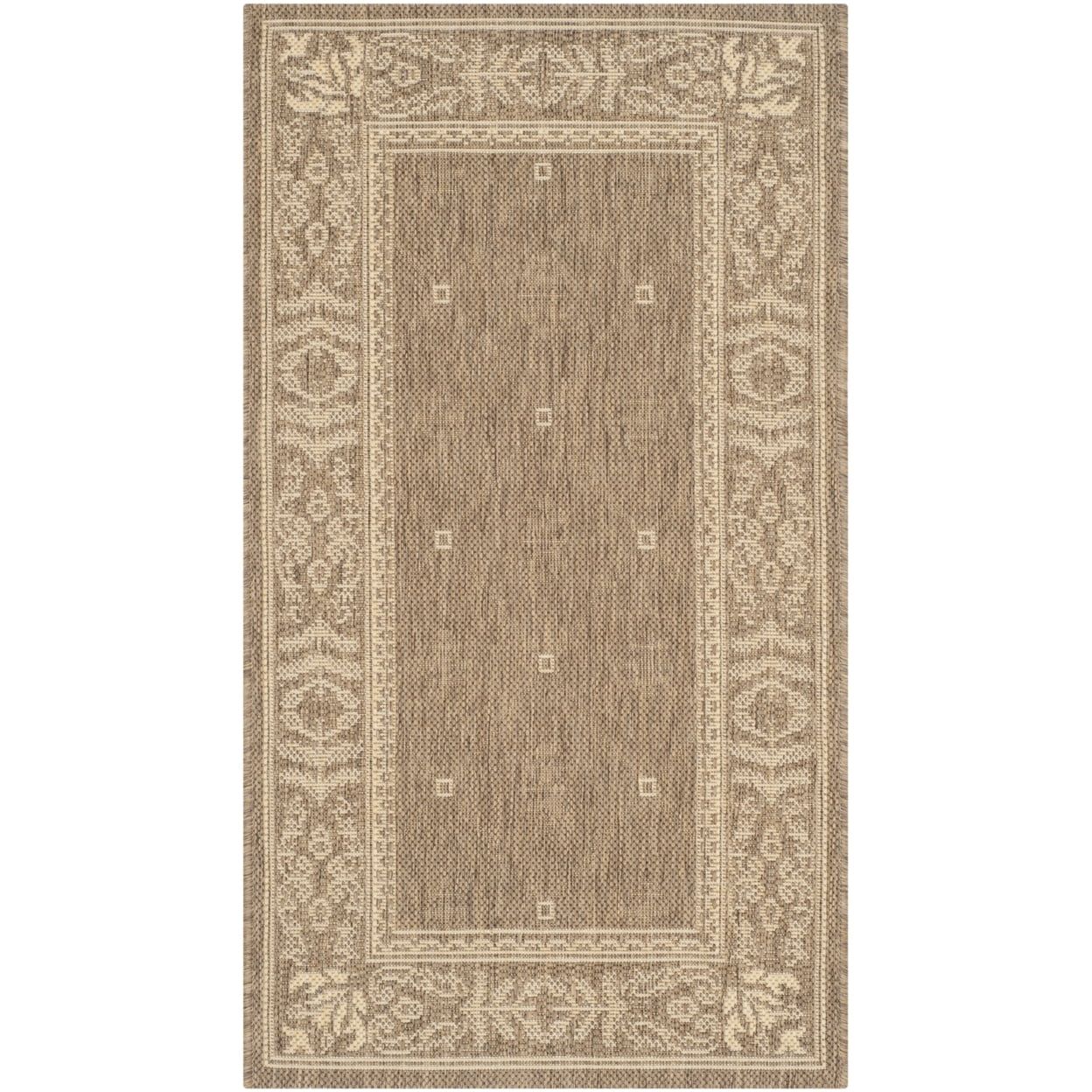 Courtyard Charm Multicolor Synthetic 2' x 3'7" Indoor/Outdoor Rug