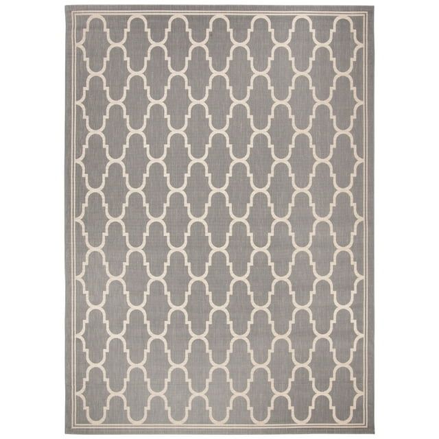 Anthracite Beige 9' x 12' Synthetic Easy-Care Area Rug