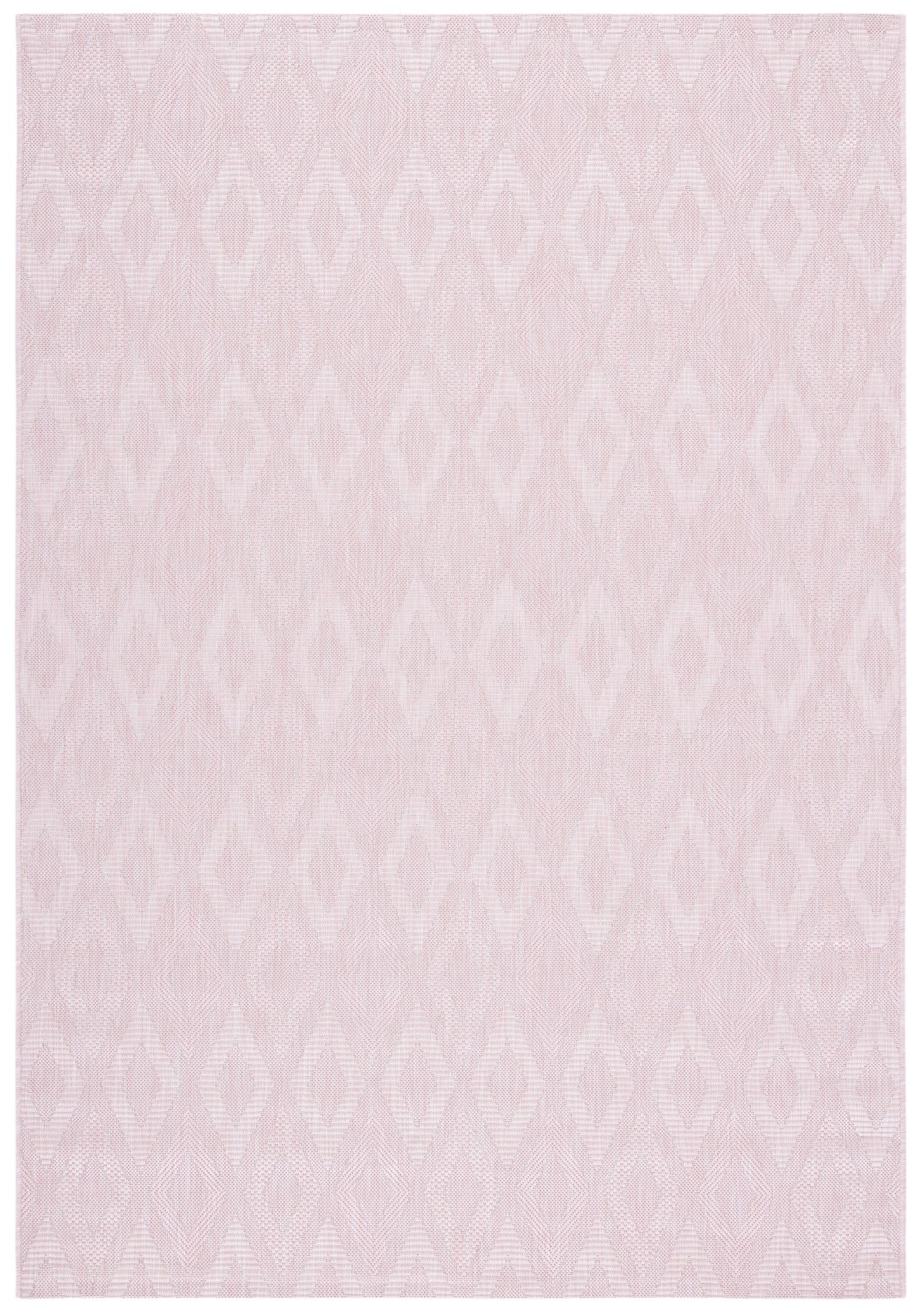 Chic Rectangular 5' x 7' Pink Synthetic Outdoor Rug