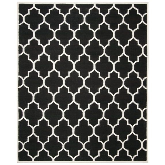 Ivory Geometric 6' x 9' Handmade Wool Area Rug