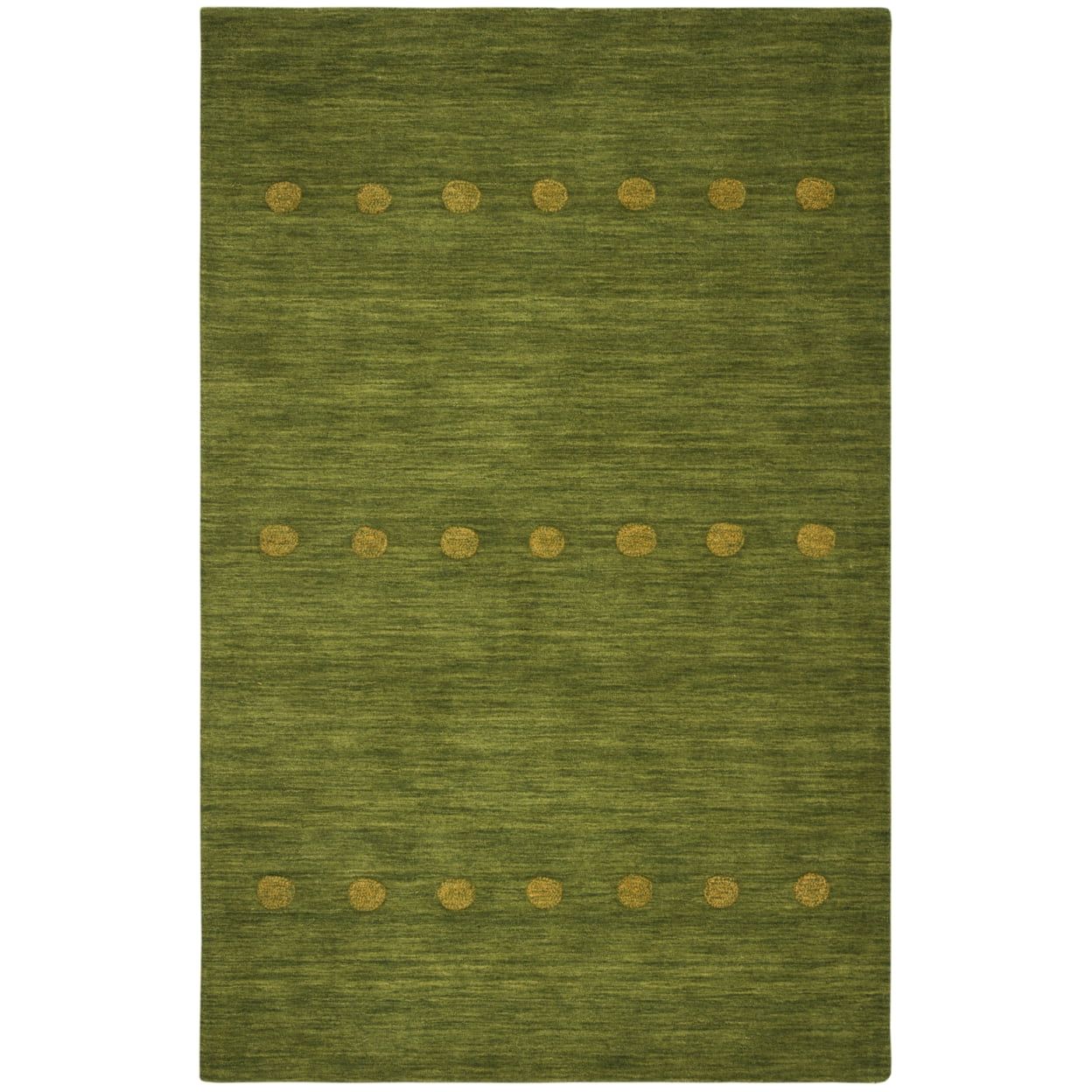 Handmade Light Green Wool Tufted Area Rug, 9'6" x 13'6"