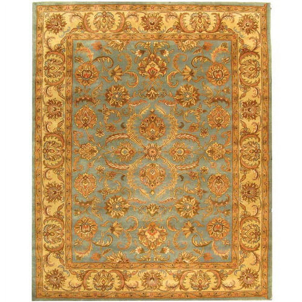 Heritage Blue and Beige Hand-Tufted Wool Area Rug, 12' x 15'