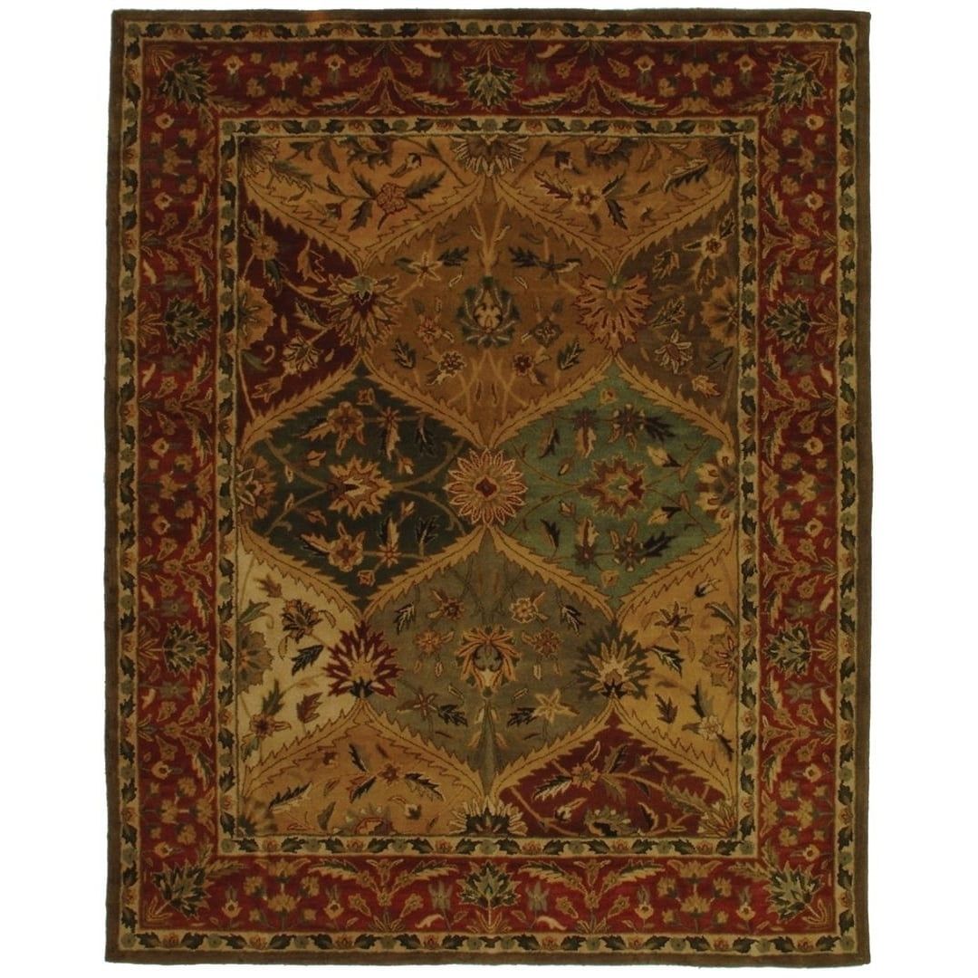 Handmade Multicolor 9' x 12' Wool Cotton Tufted Rug