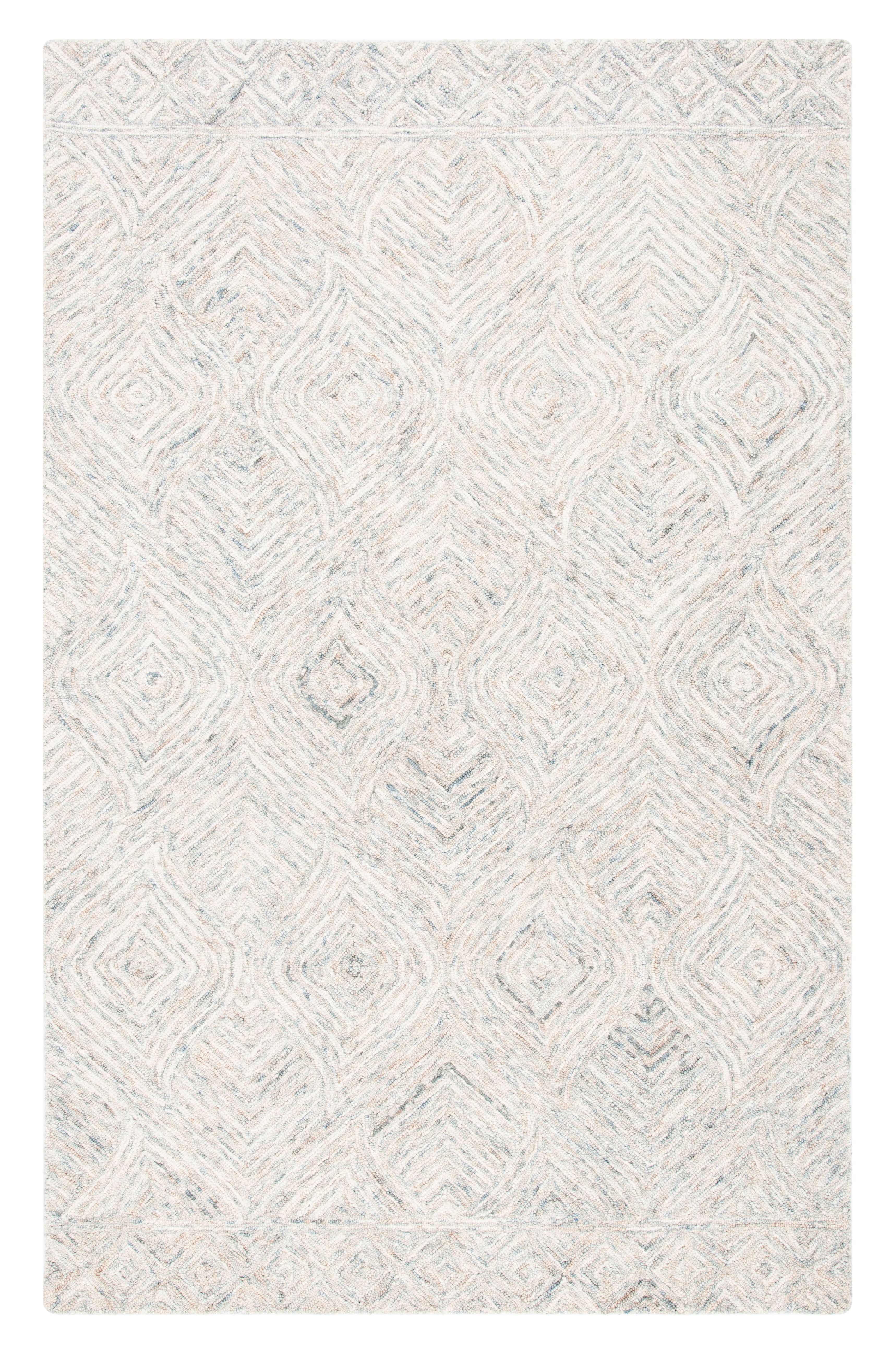 Hand-Tufted Elegance Gray Wool 5' x 8' Rectangular Area Rug