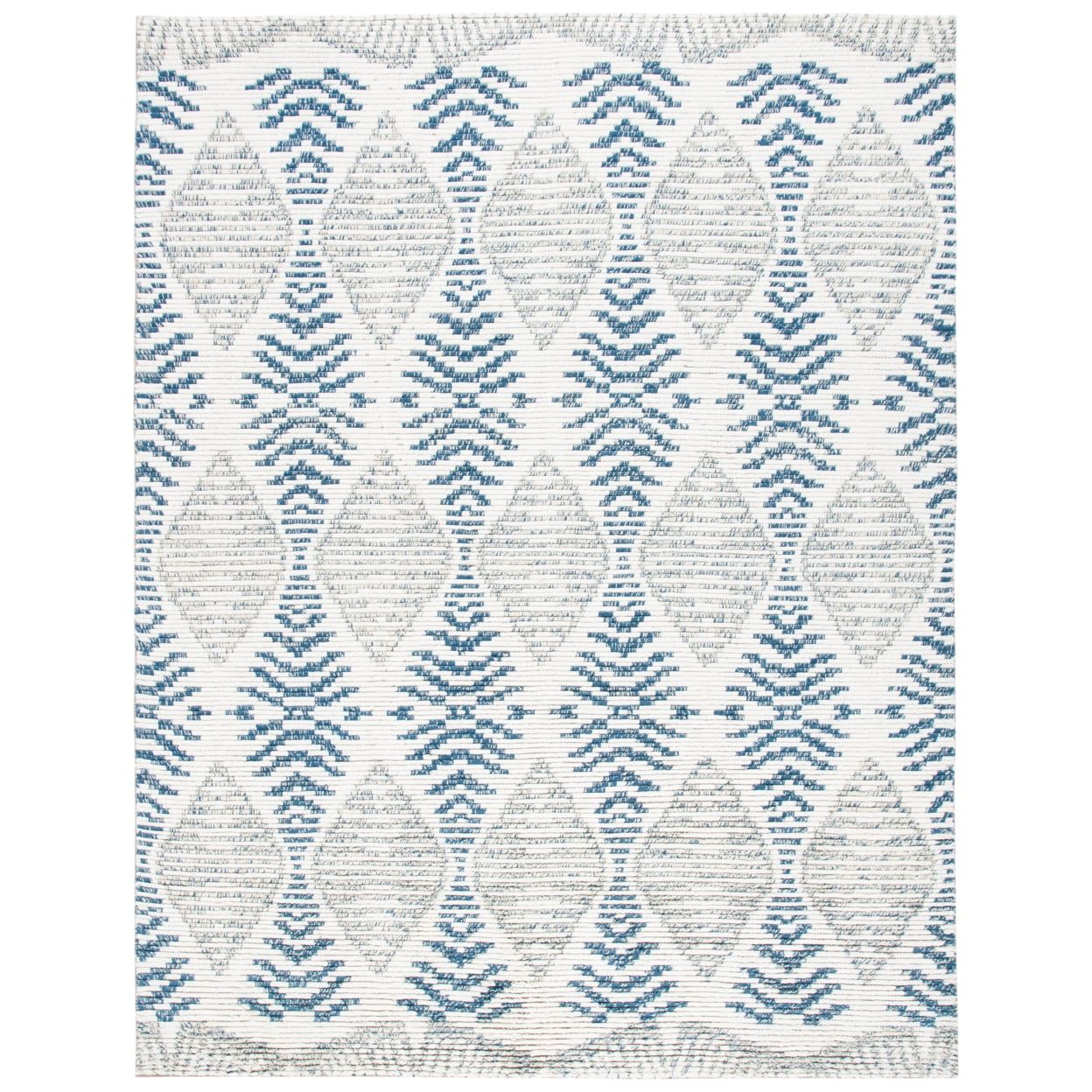 Kenya Ivory Wool 9' x 12' Hand-Knotted Rectangular Rug