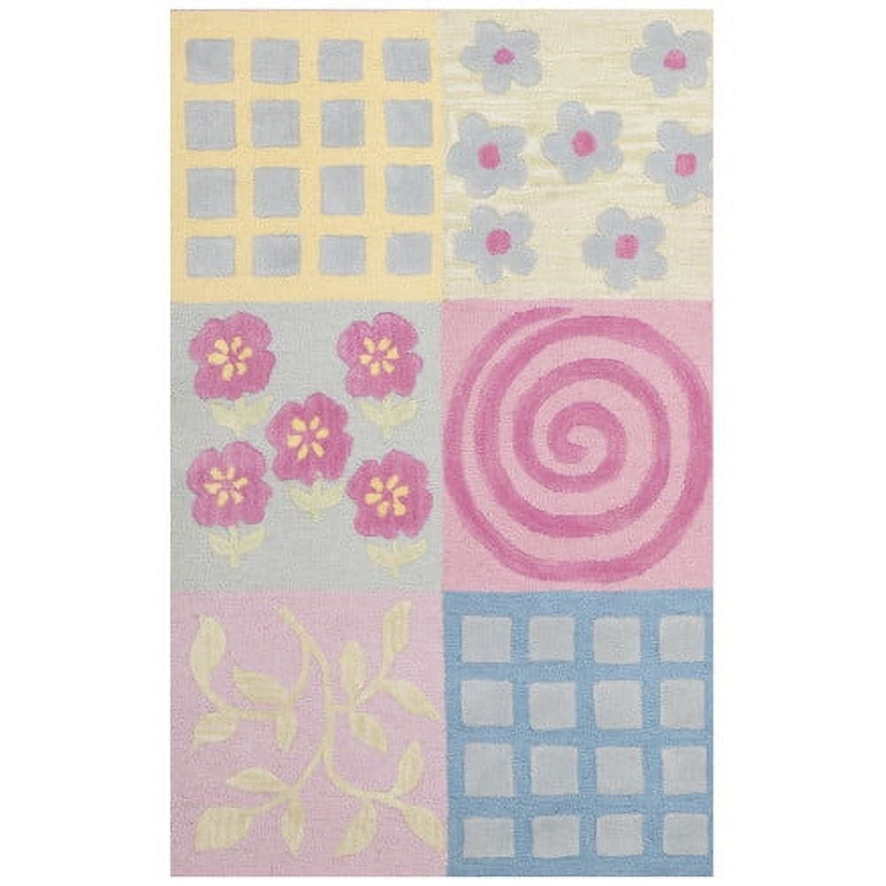 Blue Handmade Tufted Wool Kids Rug, 2' x 3'