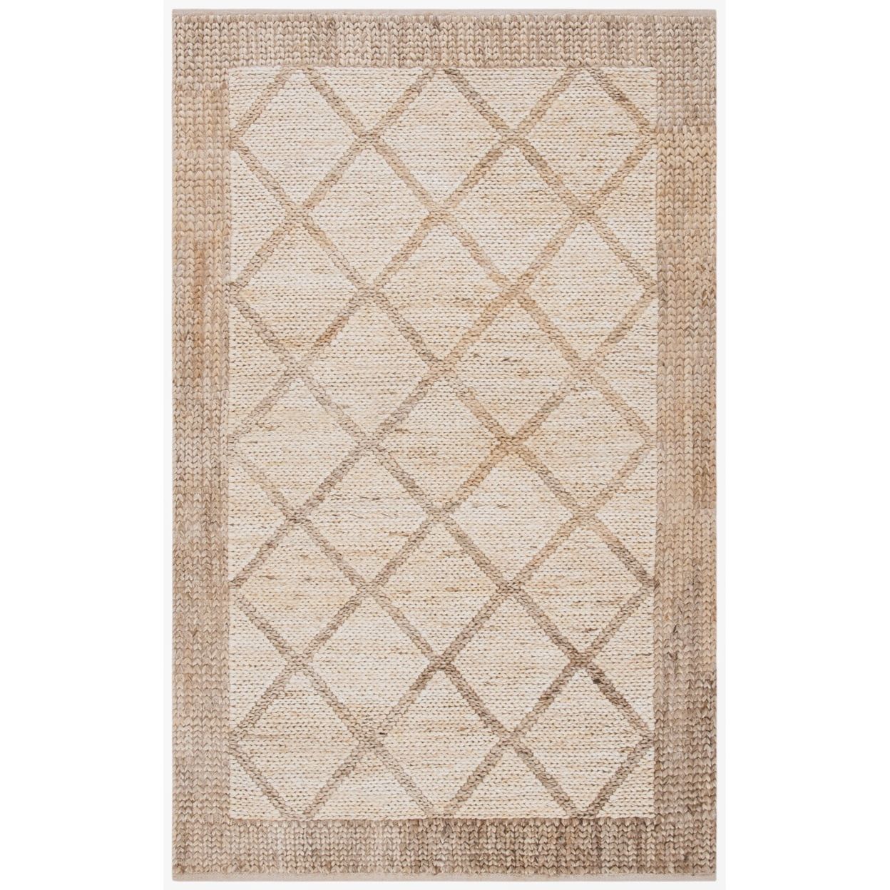 SAFAVIEH Kilim Leandre Diamond Area Rug, Natural/Beige, 9' x 12'