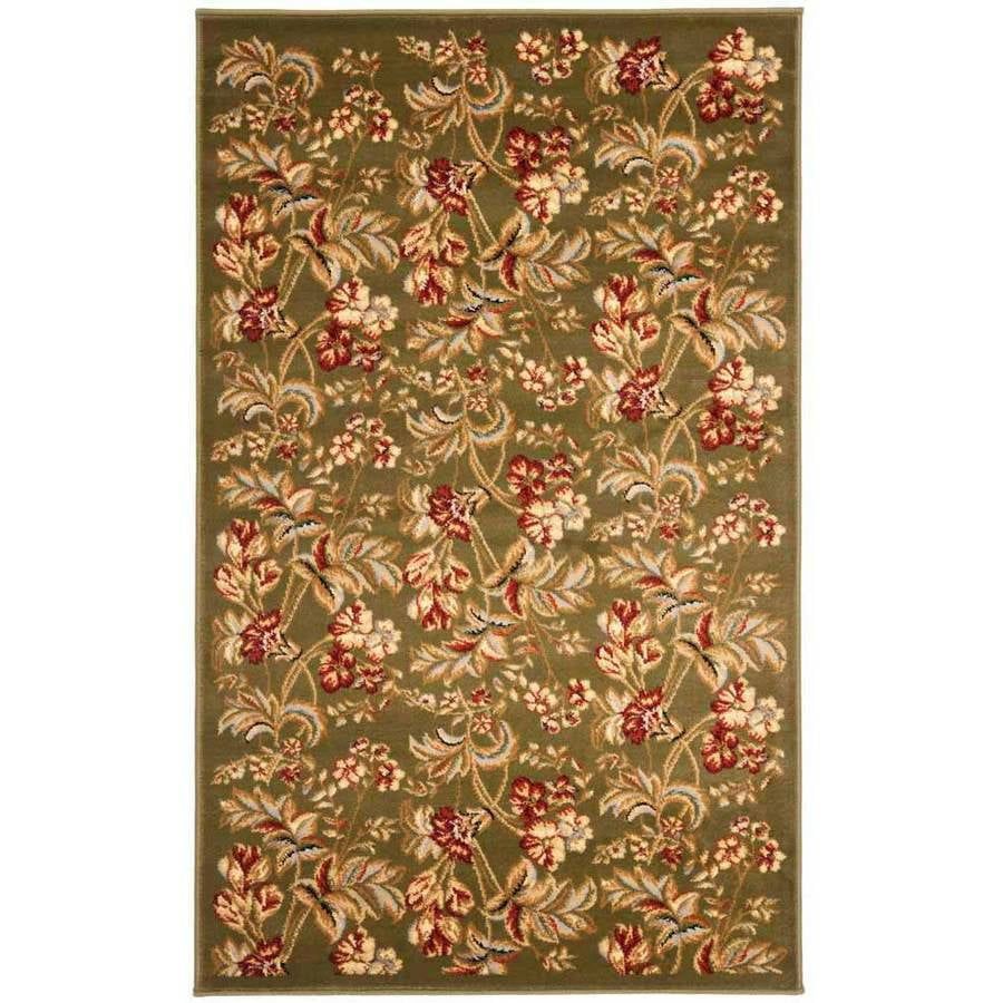 Sage Multicolor Floral Synthetic Tufted Area Rug 3'3" x 5'3"