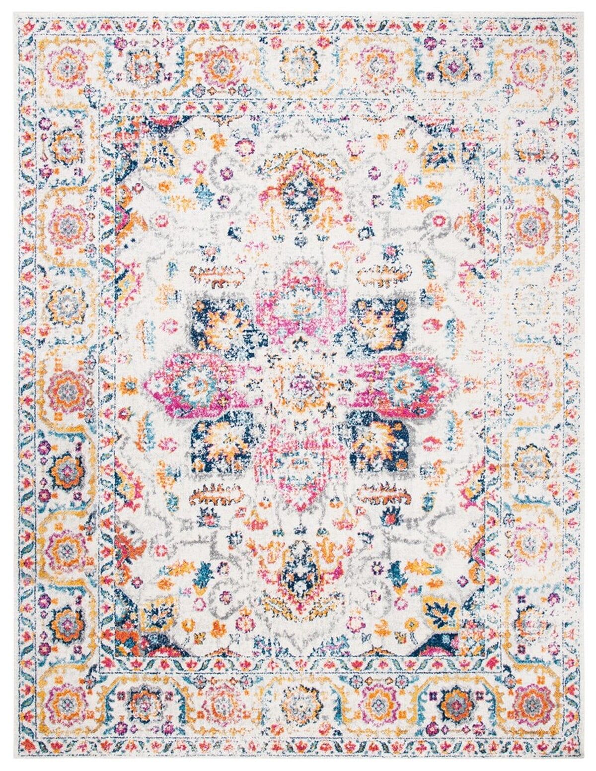 SAFAVIEH Madison Katina Traditional Area Rug, Fuchsia/Ivory, 12' x 15'