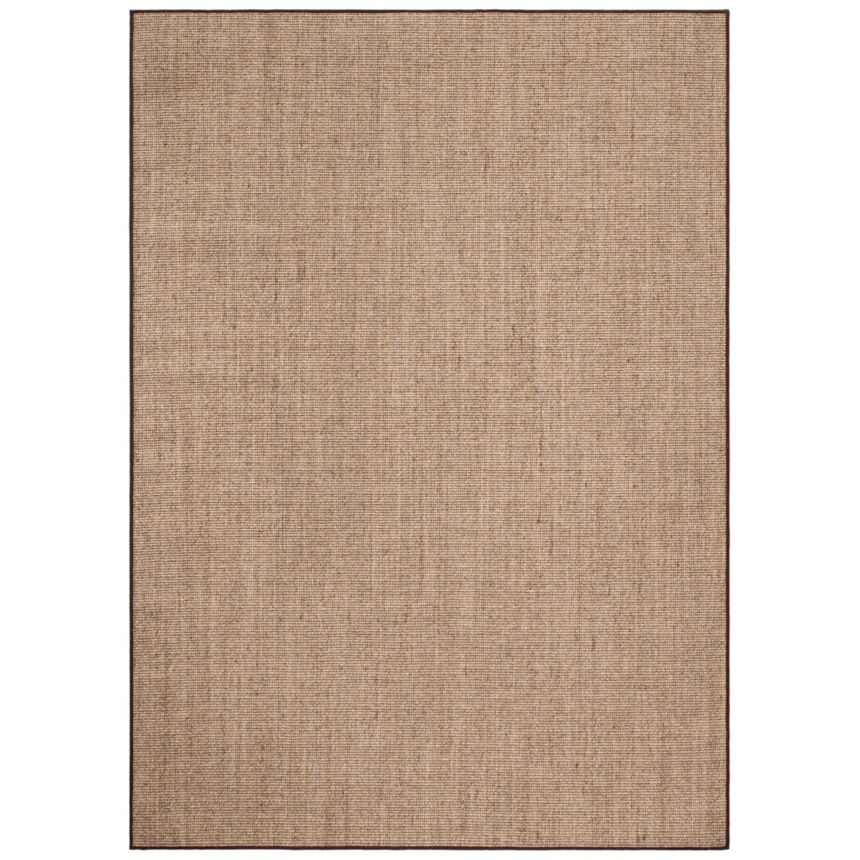 Light Brown Wool and Synthetic Non-slip Runner Rug, 2'-3" W x 10' L