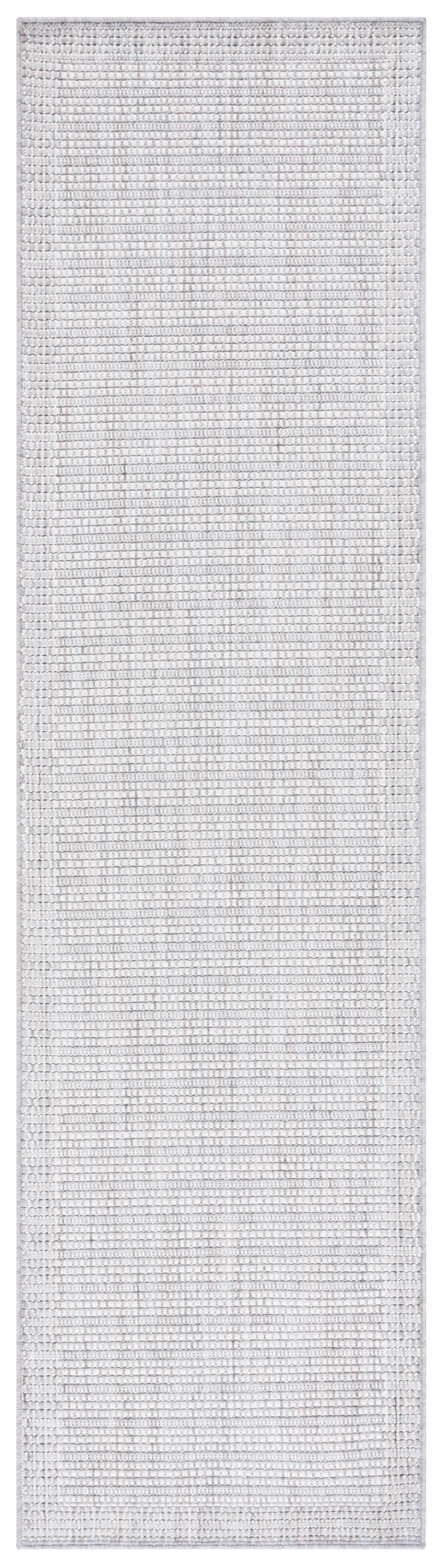 Serenity Gray Wool and Synthetic Runner Rug 2'2" x 8'