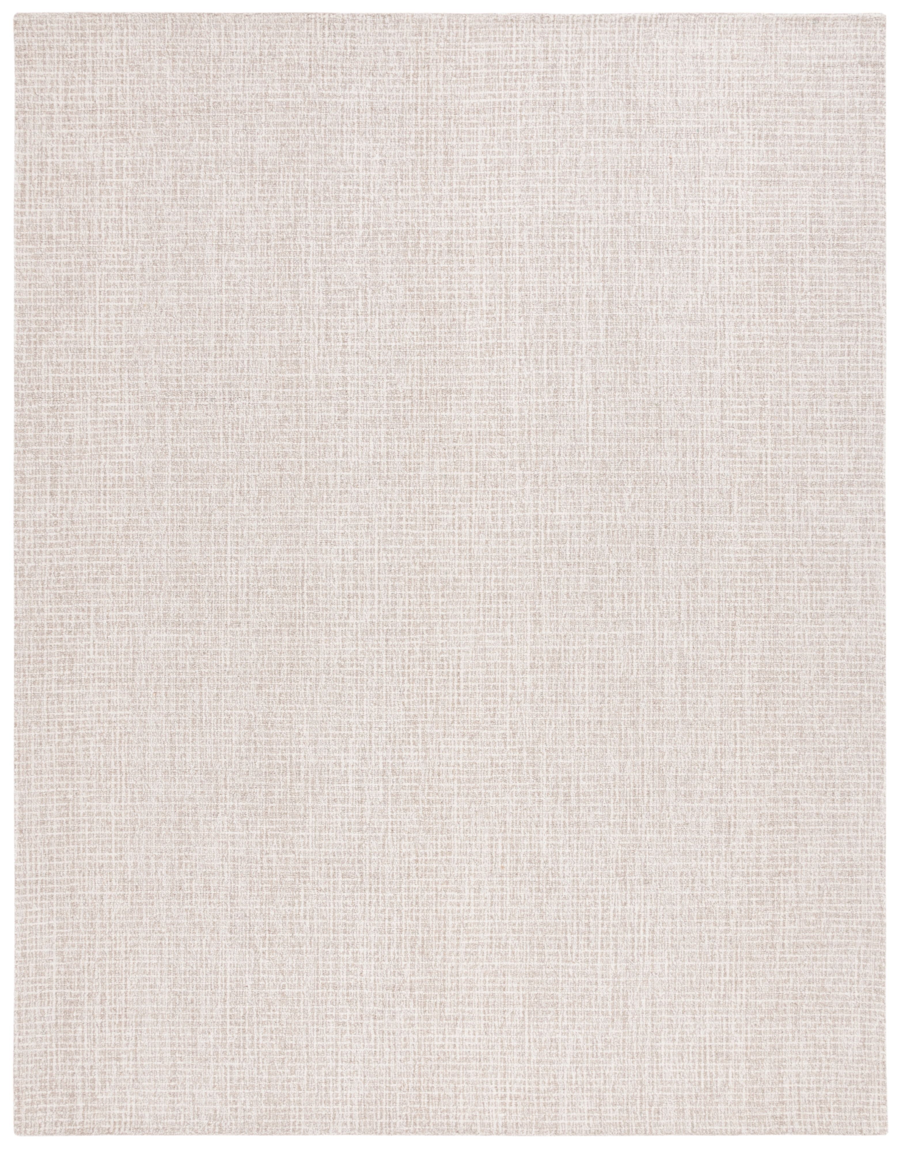 SAFAVIEH Martha Stewart Solid Area Rug, Ivory/Grey, 4' x 6'